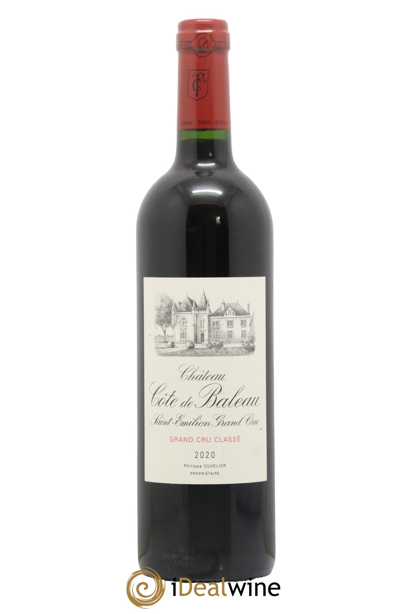 Château Côte de Baleau Grand Cru Classé  2020 - Lot de 1 bouteille - 0