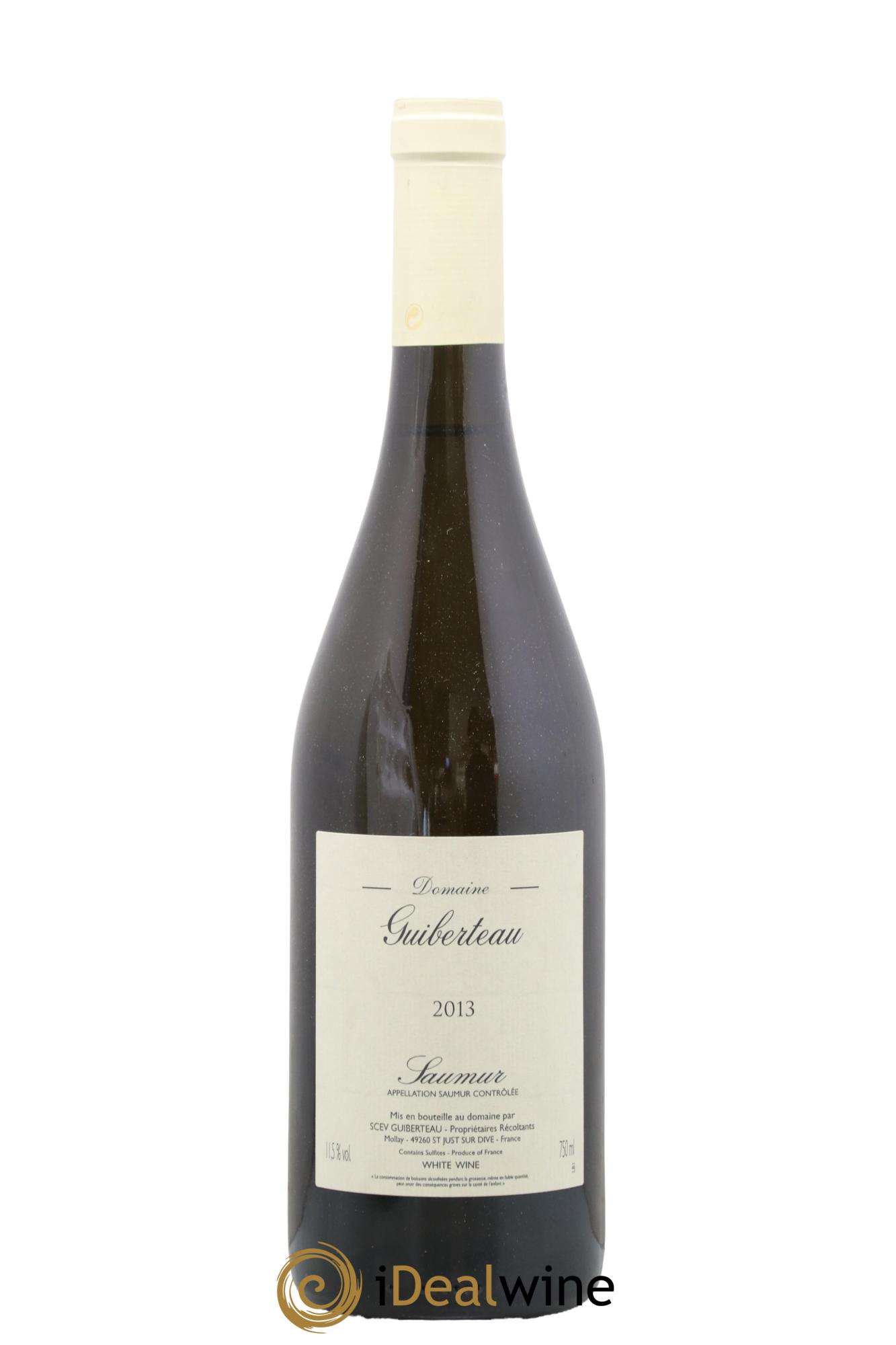 Saumur Domaine Guiberteau  2013 - Lot de 1 bouteille - 0