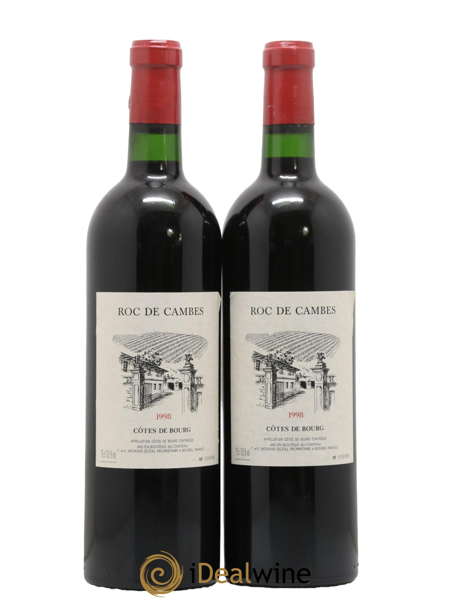 Roc de Cambes 1998 - Lot of 2 bottles - 0