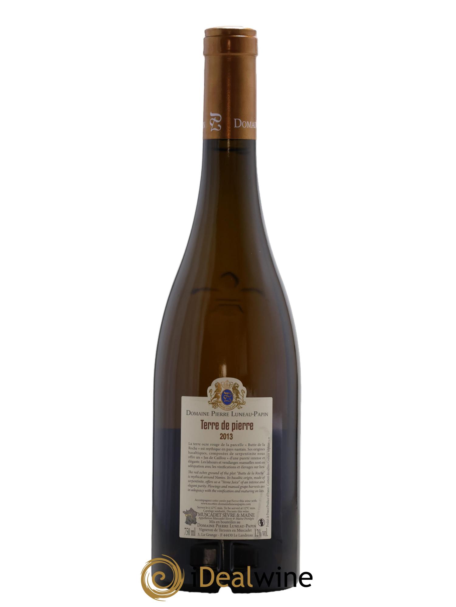 Muscadet-Sèvre-et-Maine sur lie Terre de Pierre Luneau-Papin 2013 - Posten von 1 Flasche - 1