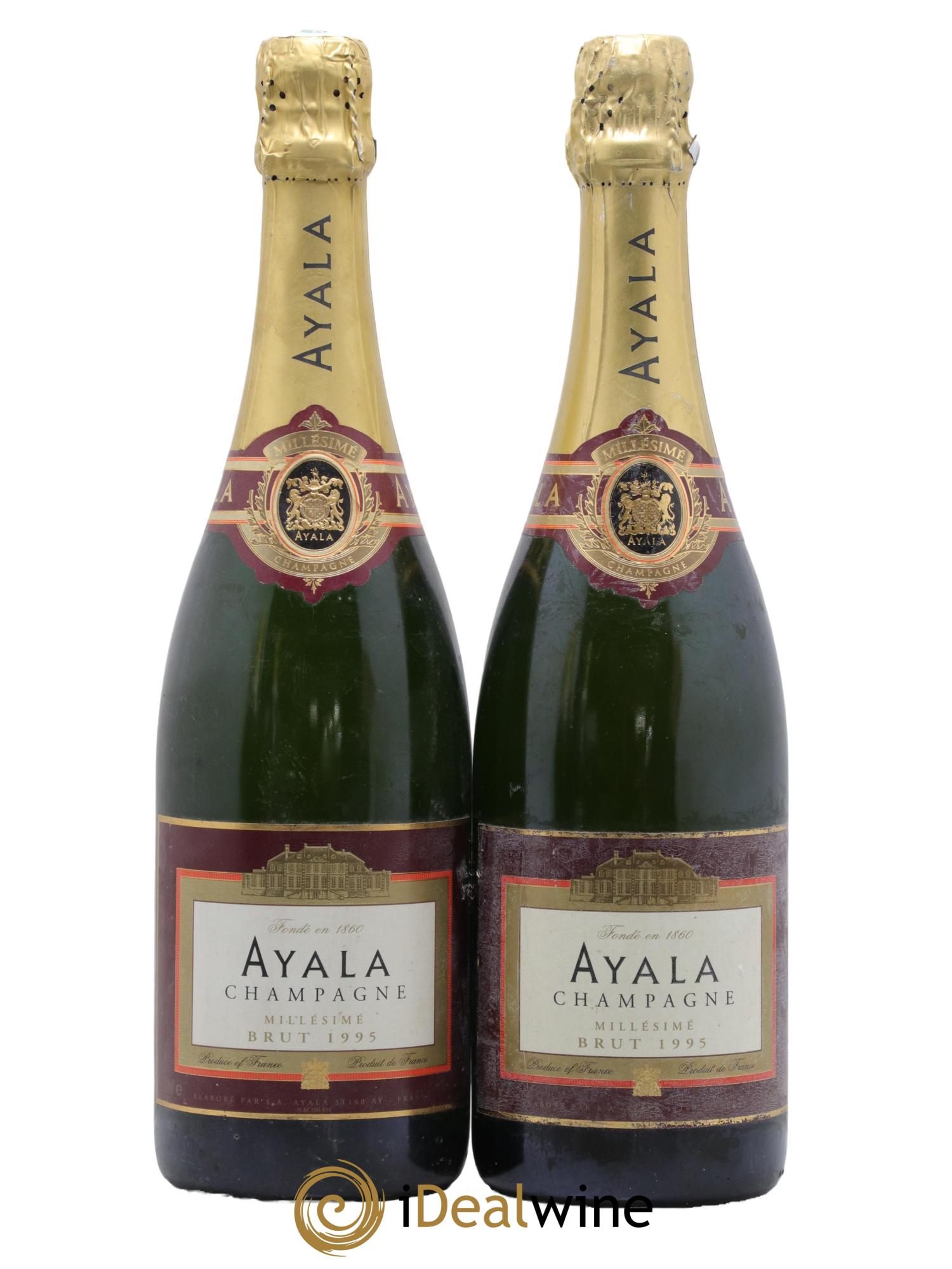 Champagne Millésimé Ayala 1995 - Lotto di 2 bottiglie - 0