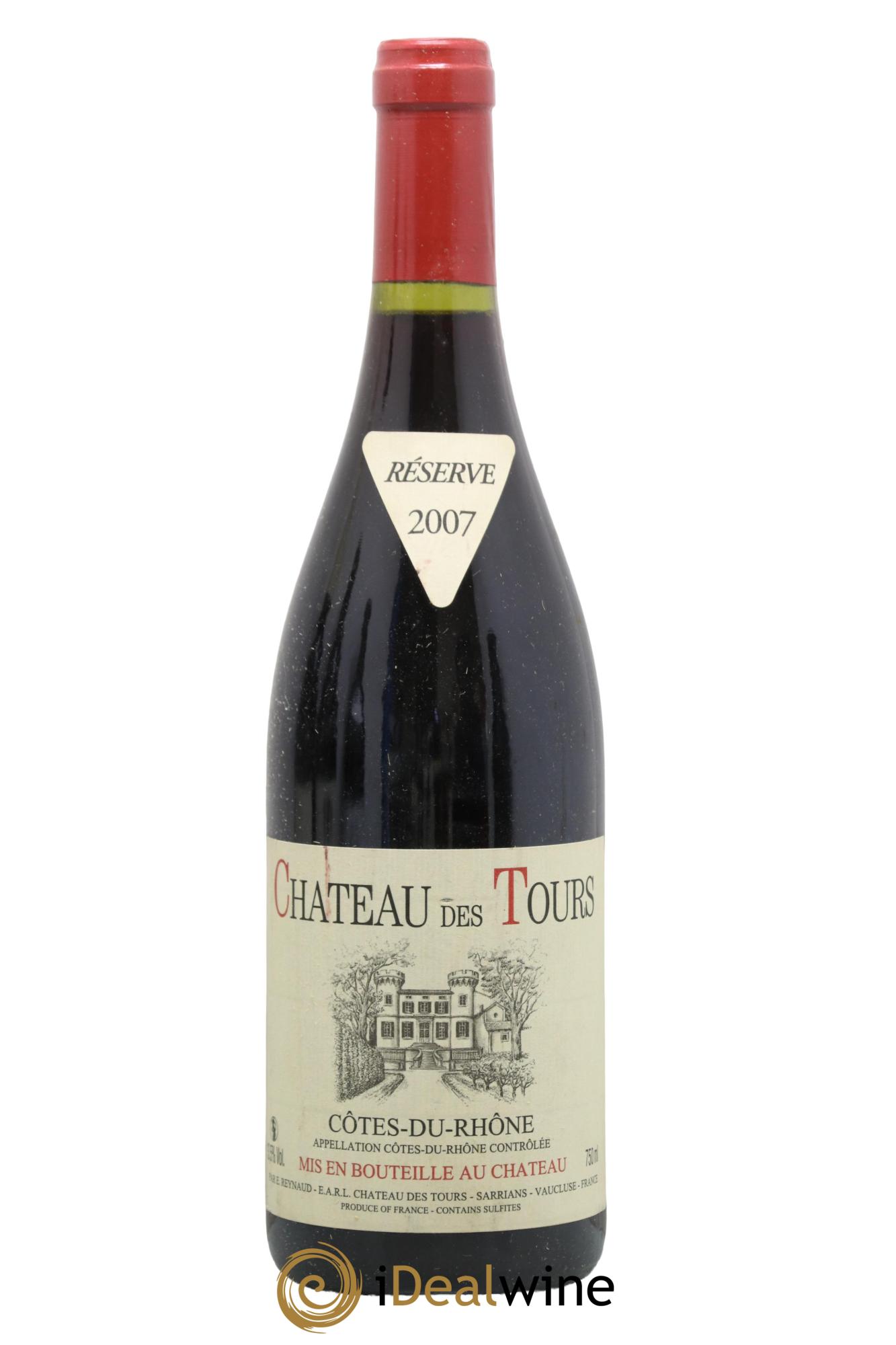 Côtes du Rhône Château des Tours Emmanuel Reynaud 2007 - Lot de 1 bouteille - 0