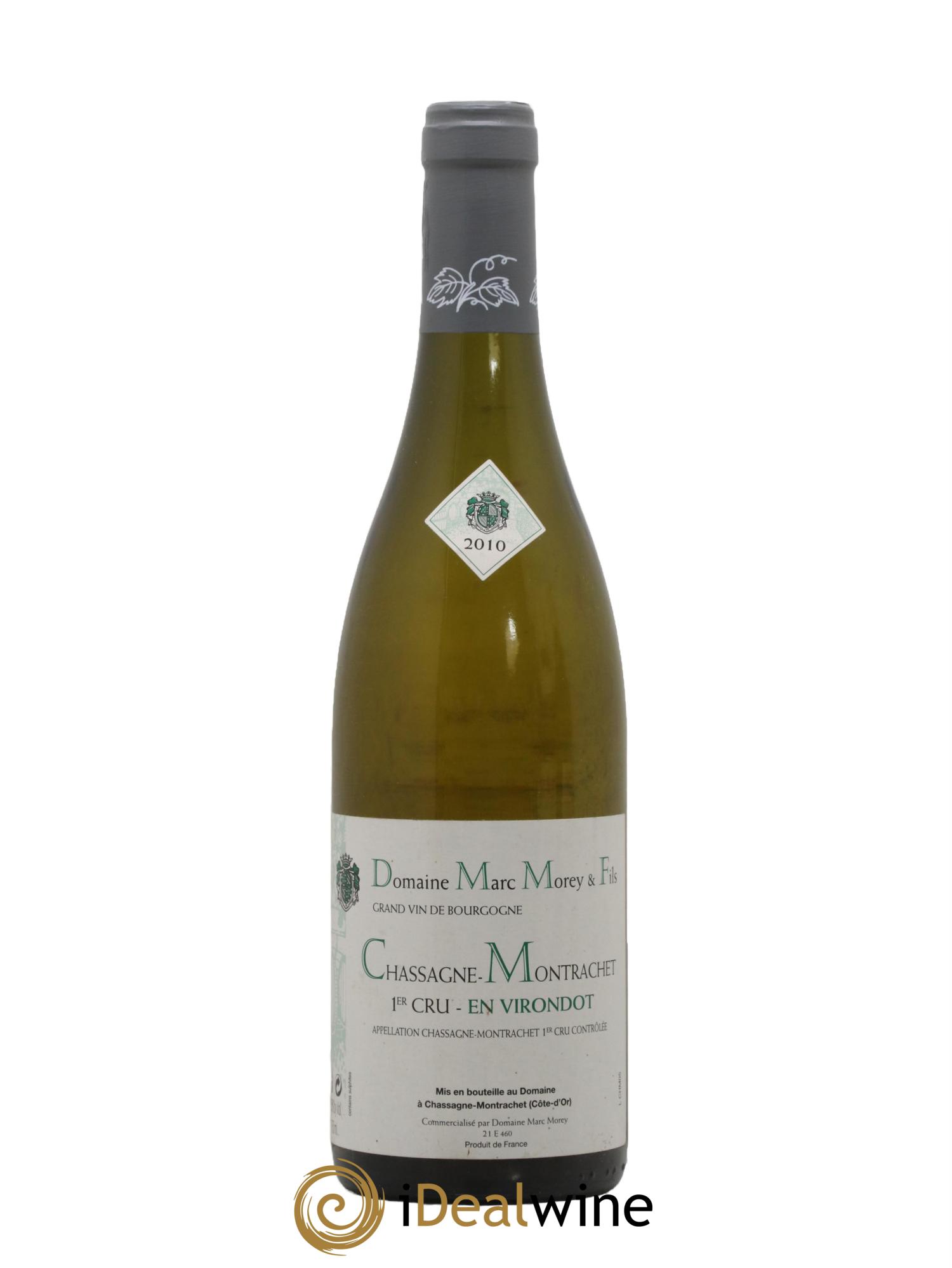 Chassagne-Montrachet 1er Cru En Virondot Marc Morey 2010 - Lot de 1 bouteille - 0