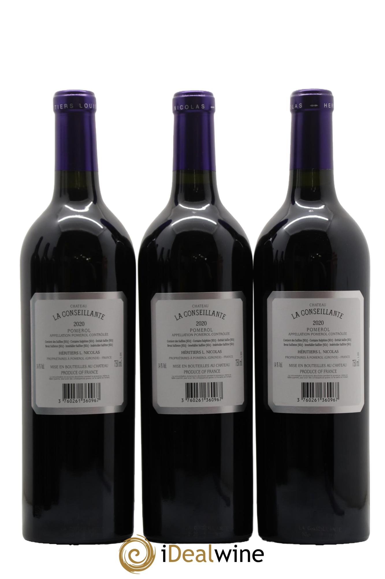 Château la Conseillante 2020 - Lot of 12 bottles - 4