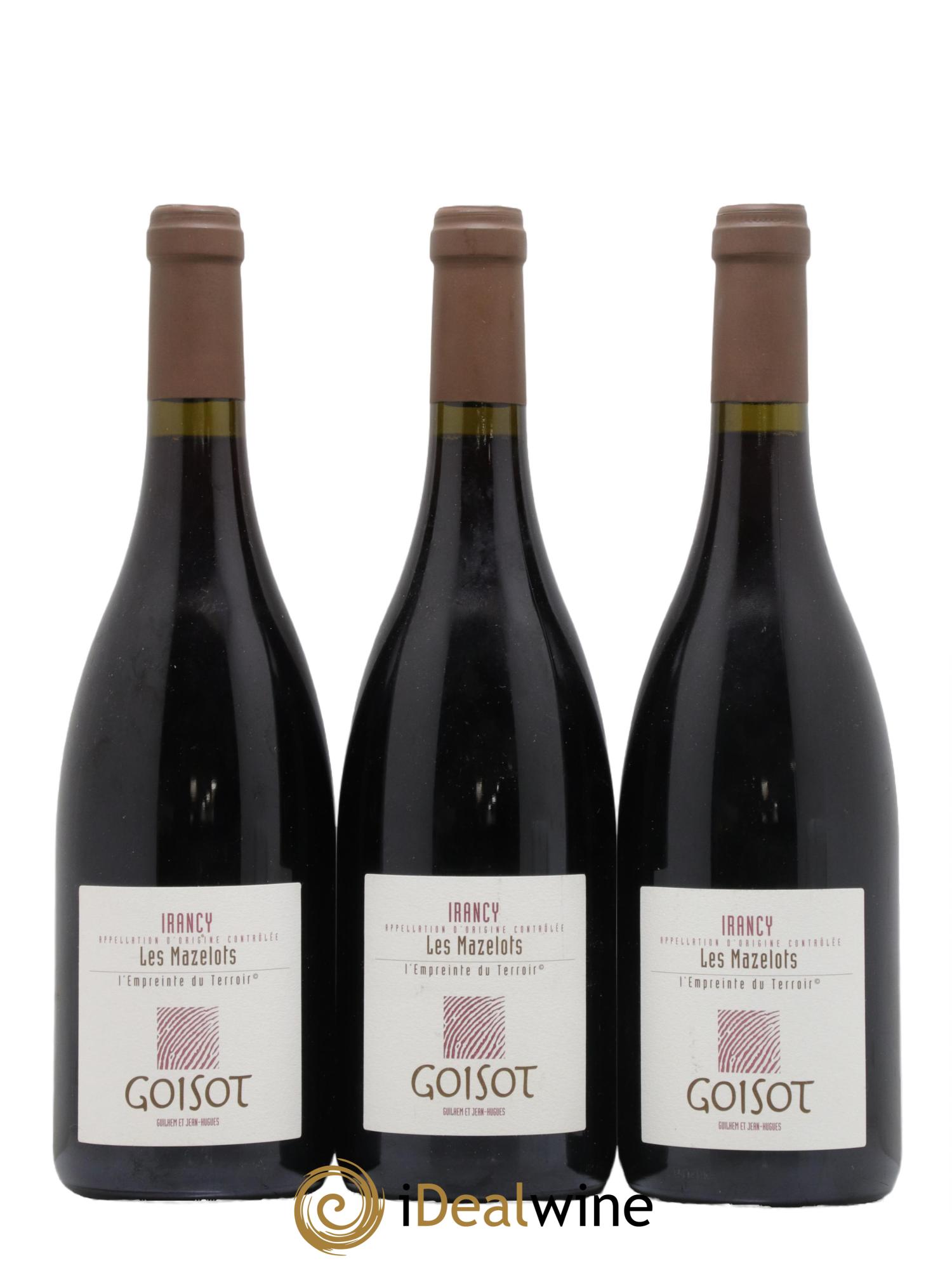 Irancy Les Mazelots Goisot 2011 - Lot of 3 bottles - 0