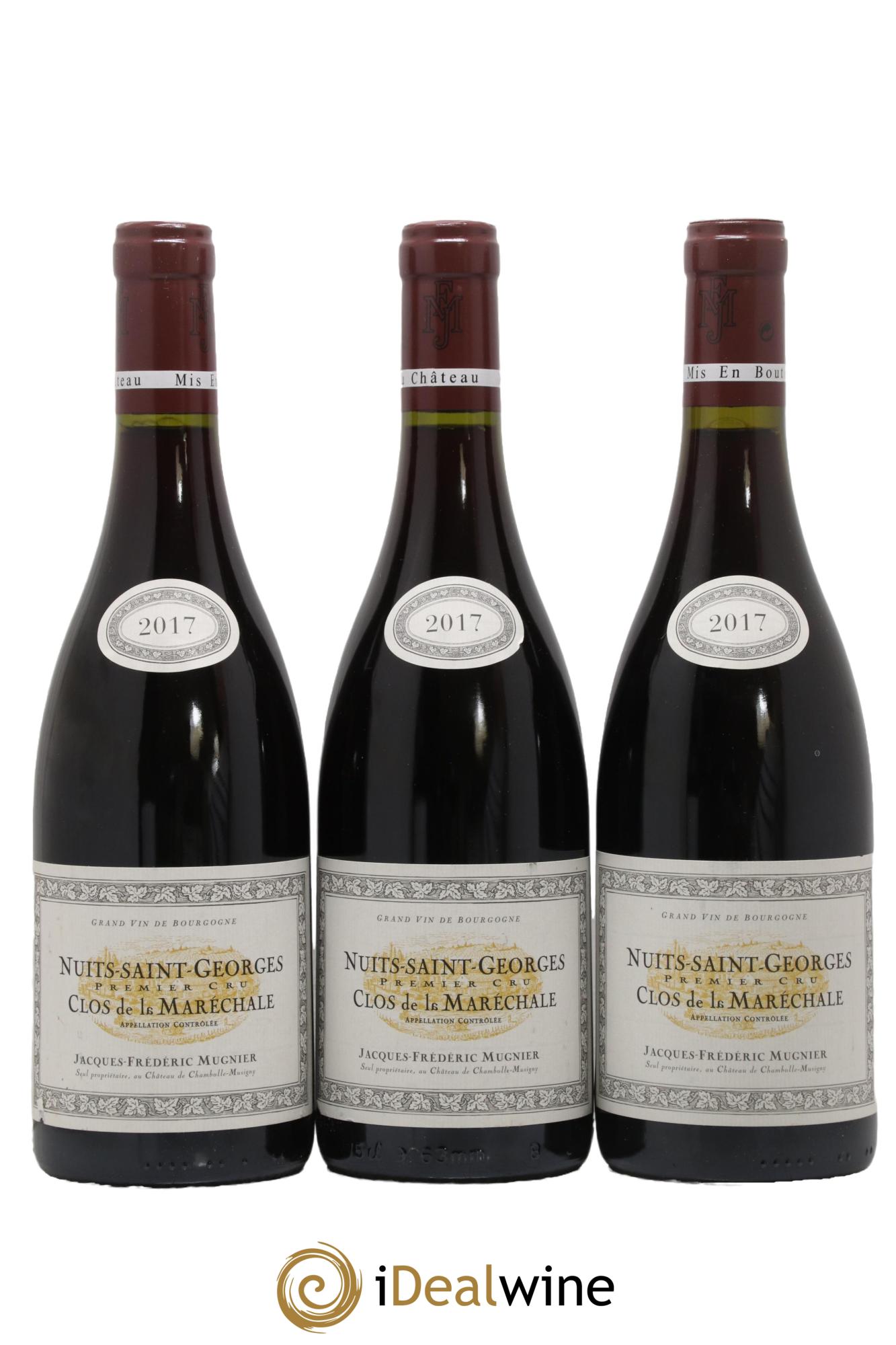 Nuits Saint-Georges 1er Cru Clos de La Maréchale Jacques-Frédéric Mugnier  2017 - Lot de 3 bouteilles - 0