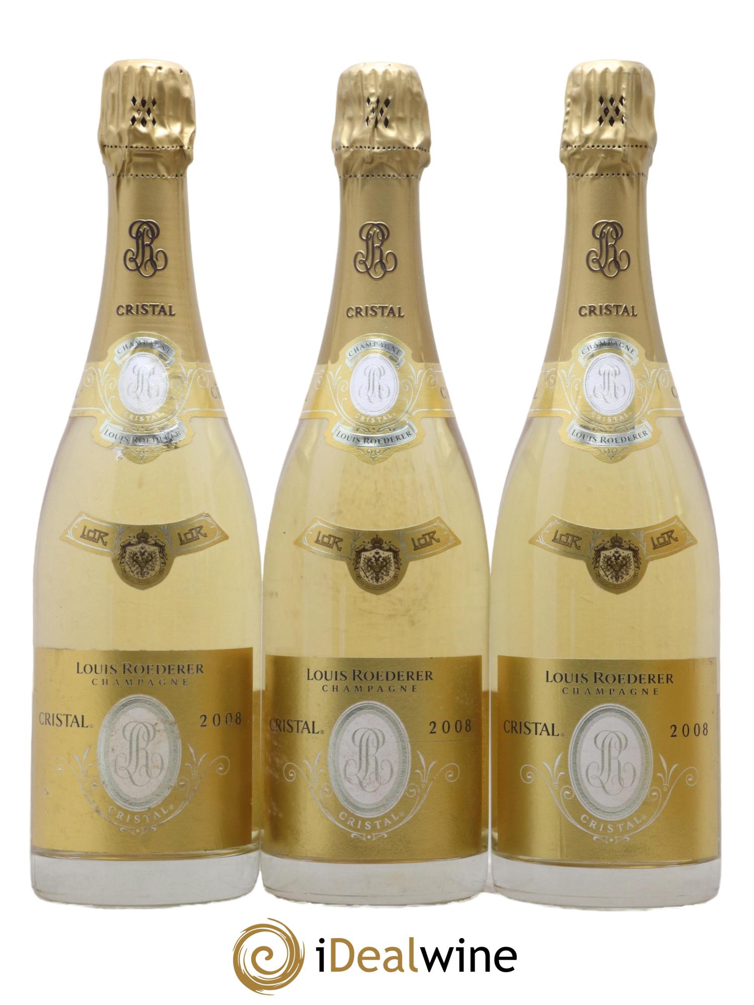 Cristal Louis Roederer 2008 - Lot de 3 bouteilles - 0