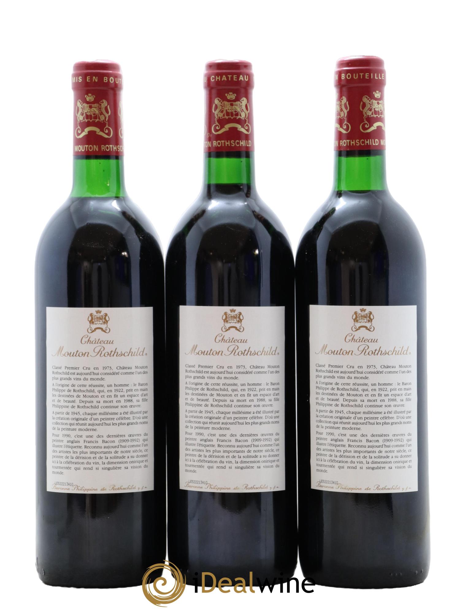 Château Mouton Rothschild 1er Grand Cru Classé 1990 - Lot of 12 bottles - 8