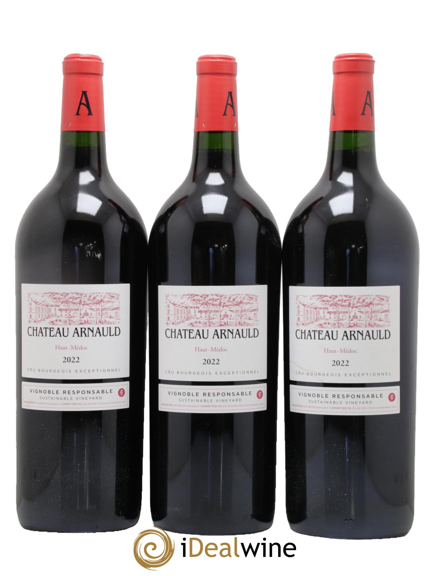 Château Arnauld Cru Bourgeois 2022 - Lot of 3 magnums - 0