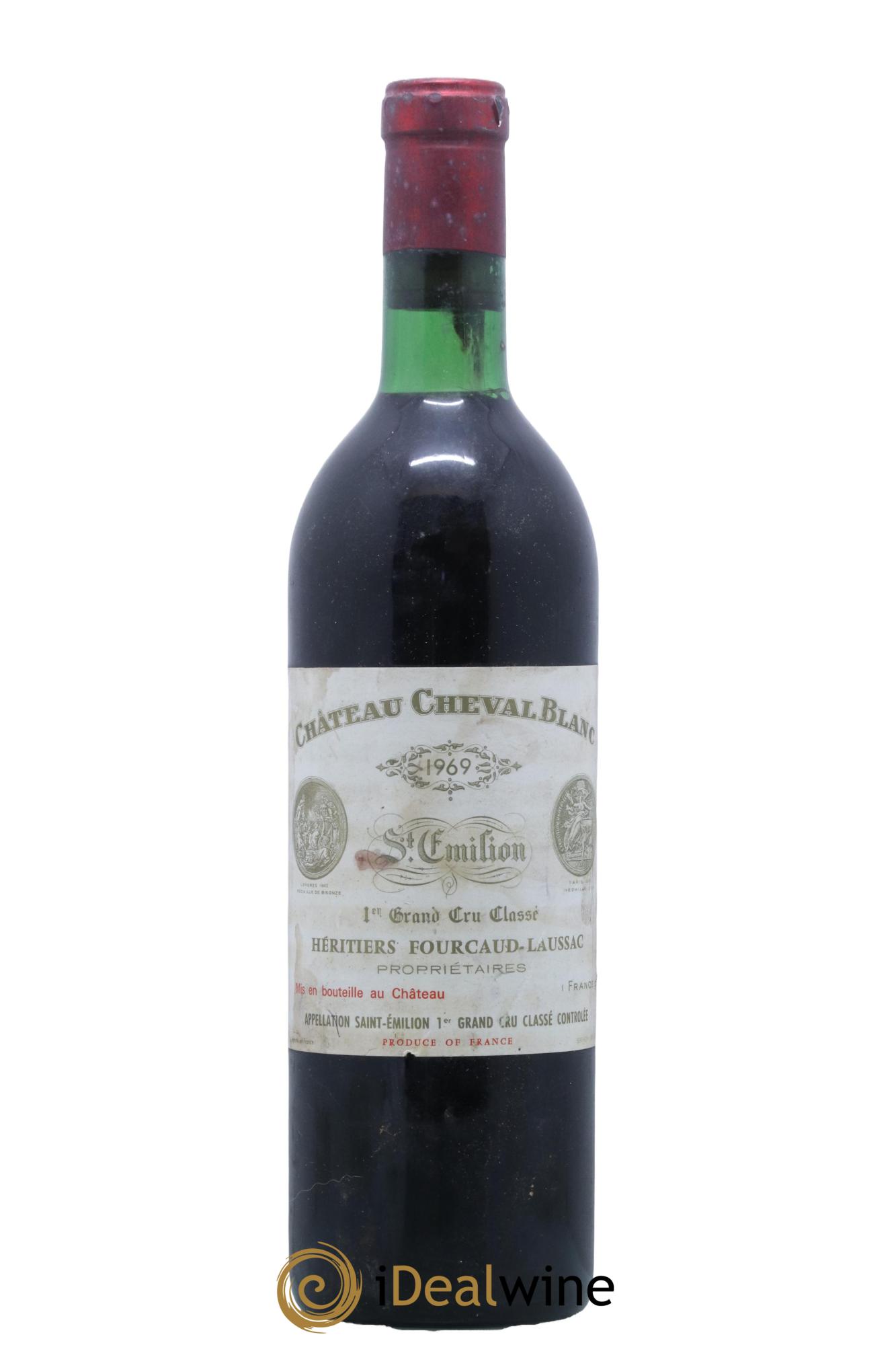 Château Cheval Blanc 1er Grand Cru Classé A 1969 - Lot de 1 bouteille - 0