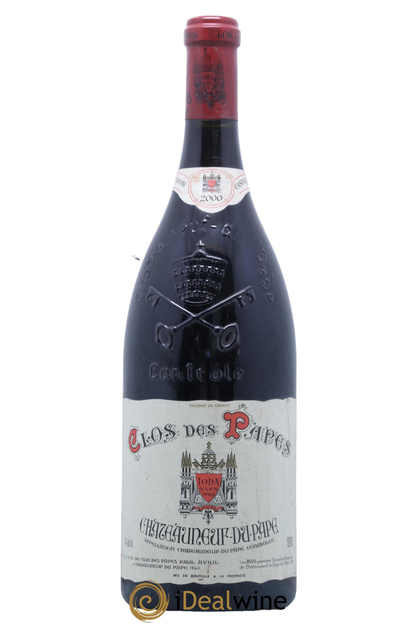 Châteauneuf-du-Pape Clos des Papes - Paul Avril  2000 - Posten von 1 Magnum - 0