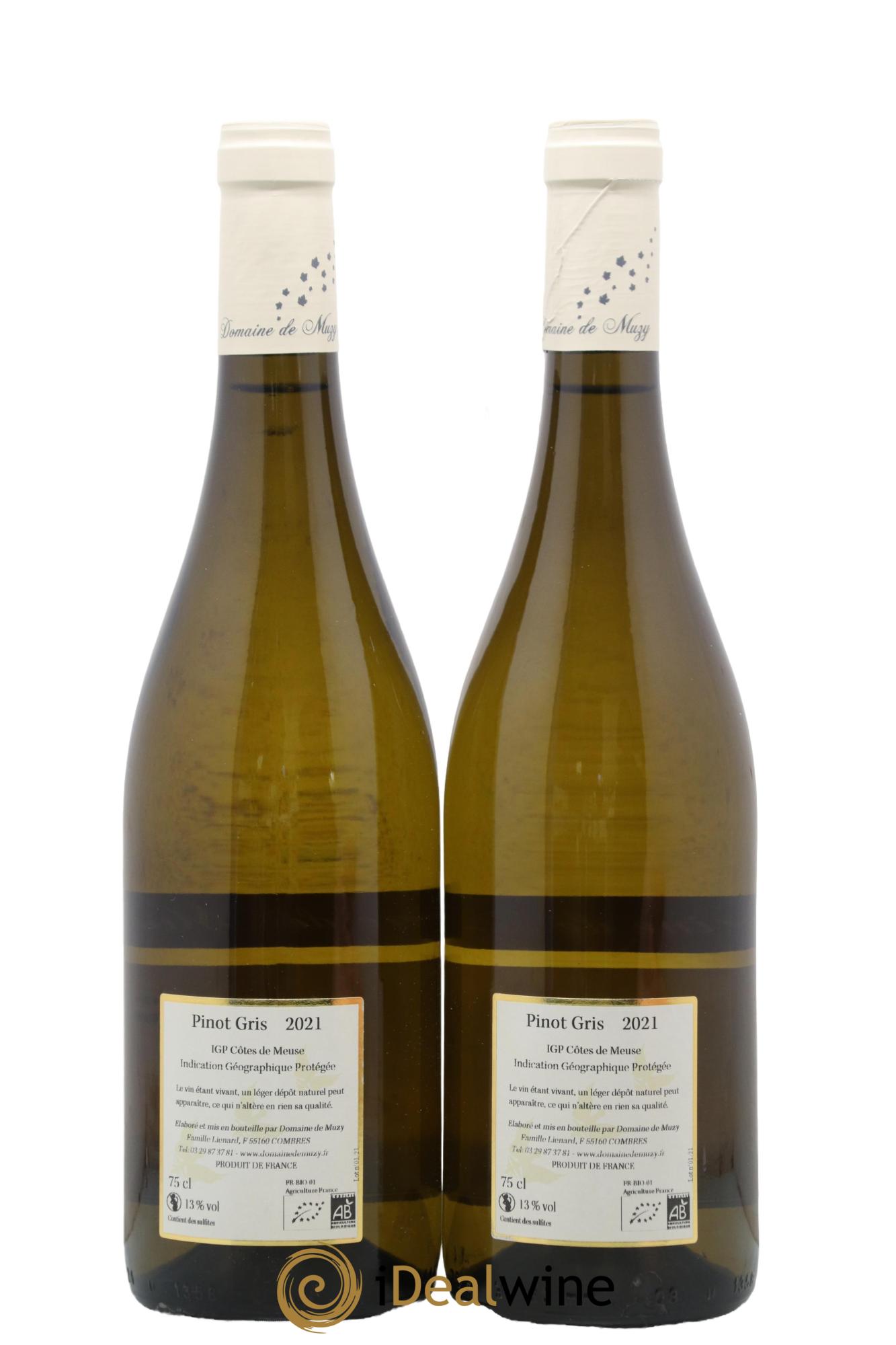 Divers Côte de Meuse L'Ossera Domaine de Muzy 2021 - Lot de 2 bouteilles - 1