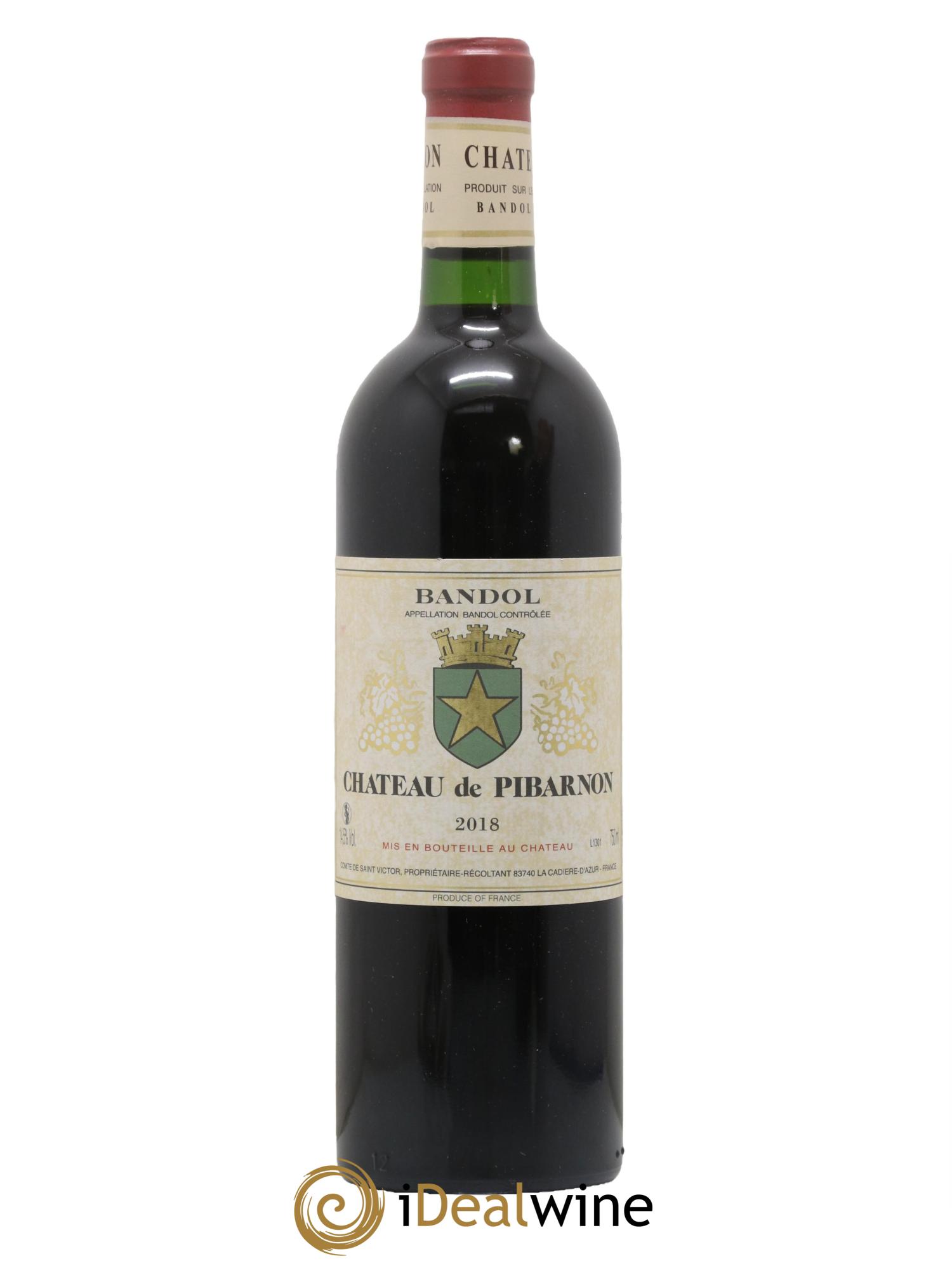 Bandol Château de Pibarnon Comte de Saint-Victor 2018 - Lot de 1 bouteille - 0