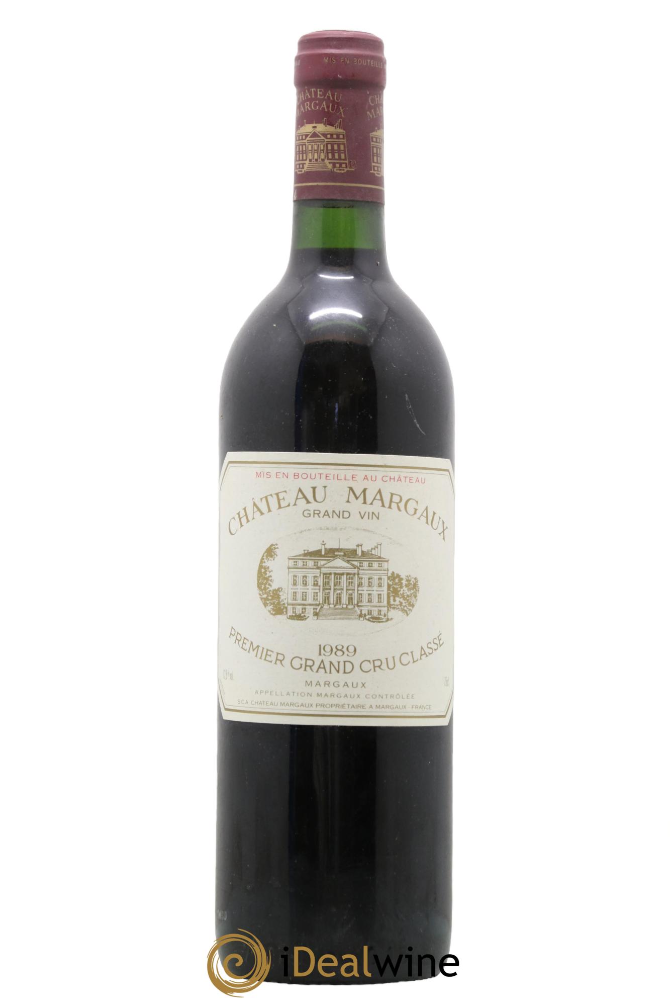 Château Margaux 1er Grand Cru Classé 1989 - Lot de 1 bouteille - 0