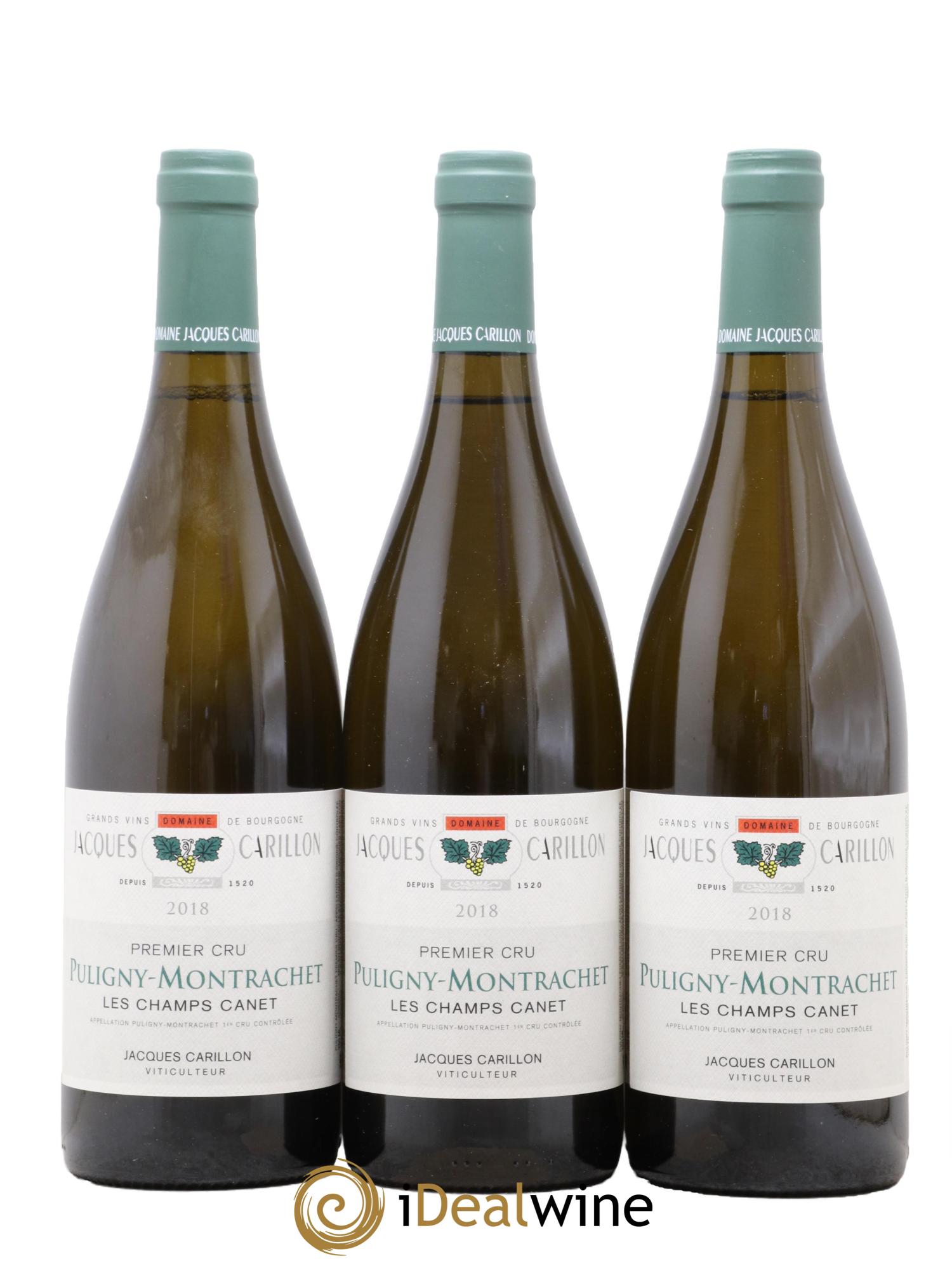 Puligny-Montrachet 1er Cru Les Champs Canet Jacques Carillon (Domaine) 2018 - Posten von 3 Flaschen - 0