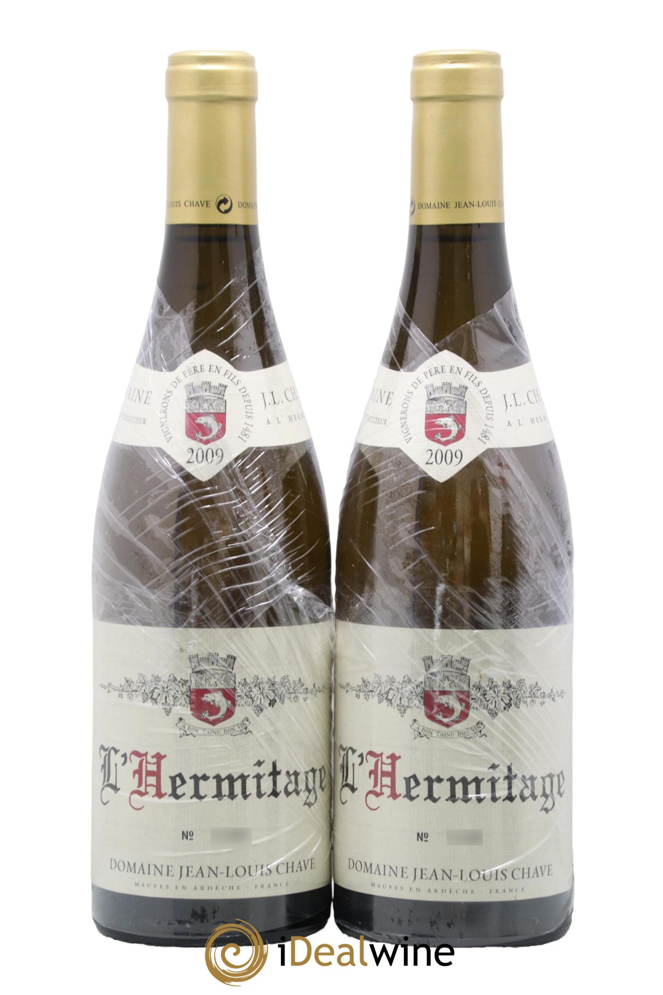 Hermitage Jean-Louis Chave 2009 - Lot of 2 bottles - 0