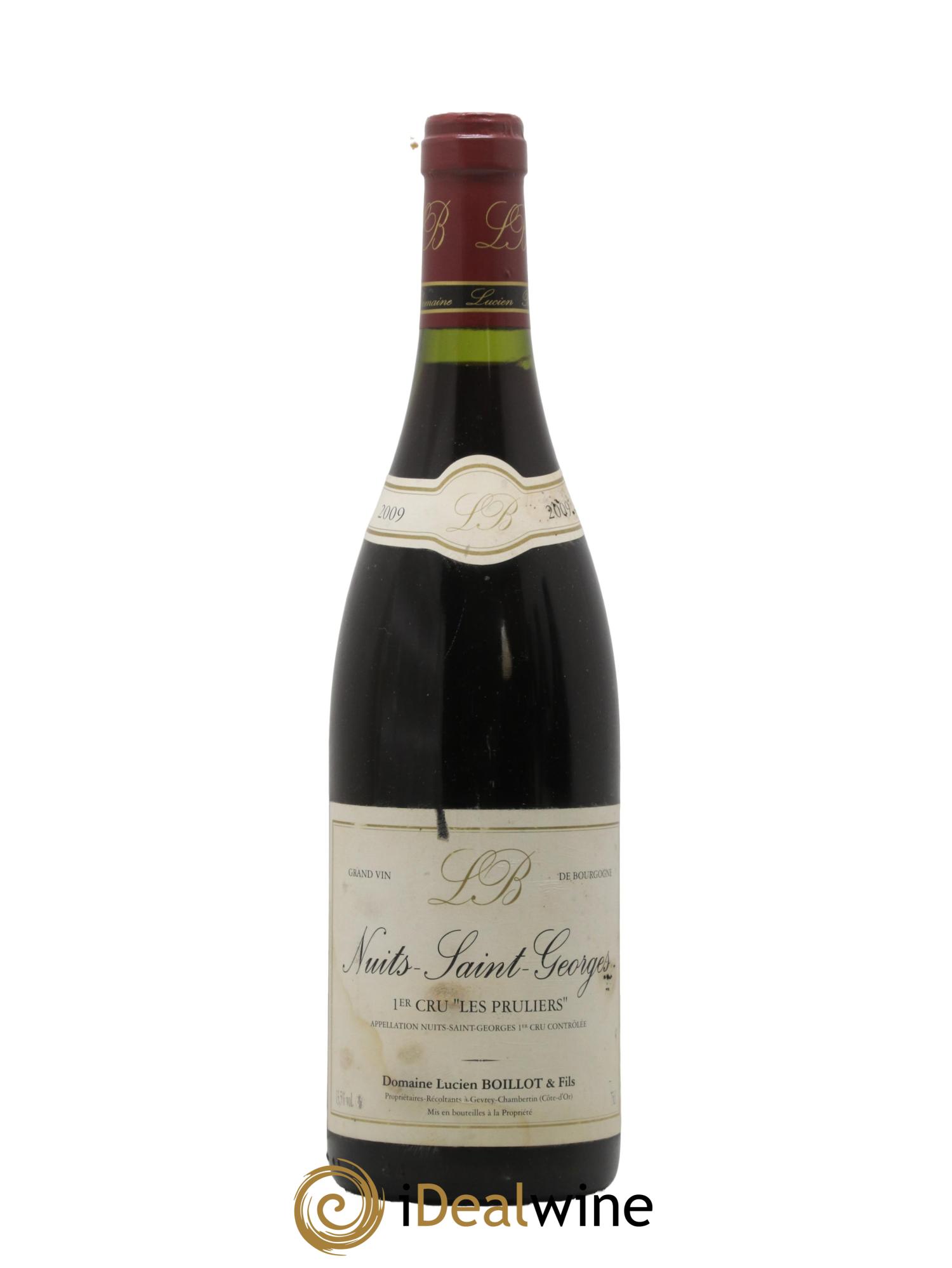 Nuits Saint-Georges 1er Cru Les Pruliers Lucien Boillot & Fils (Domaine) 2009 - Lot of 1 bottle - 0