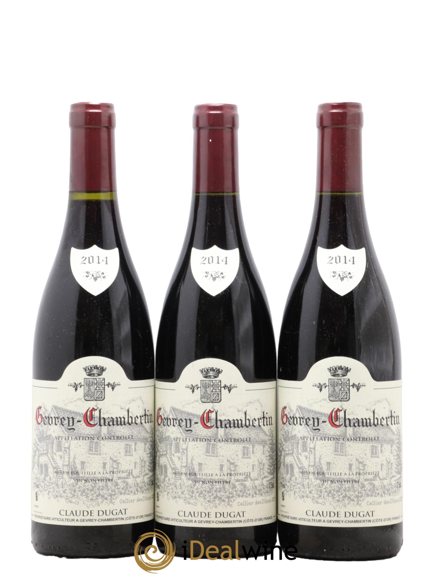 Gevrey-Chambertin Claude Dugat 2014 - Lot of 3 bottles - 0