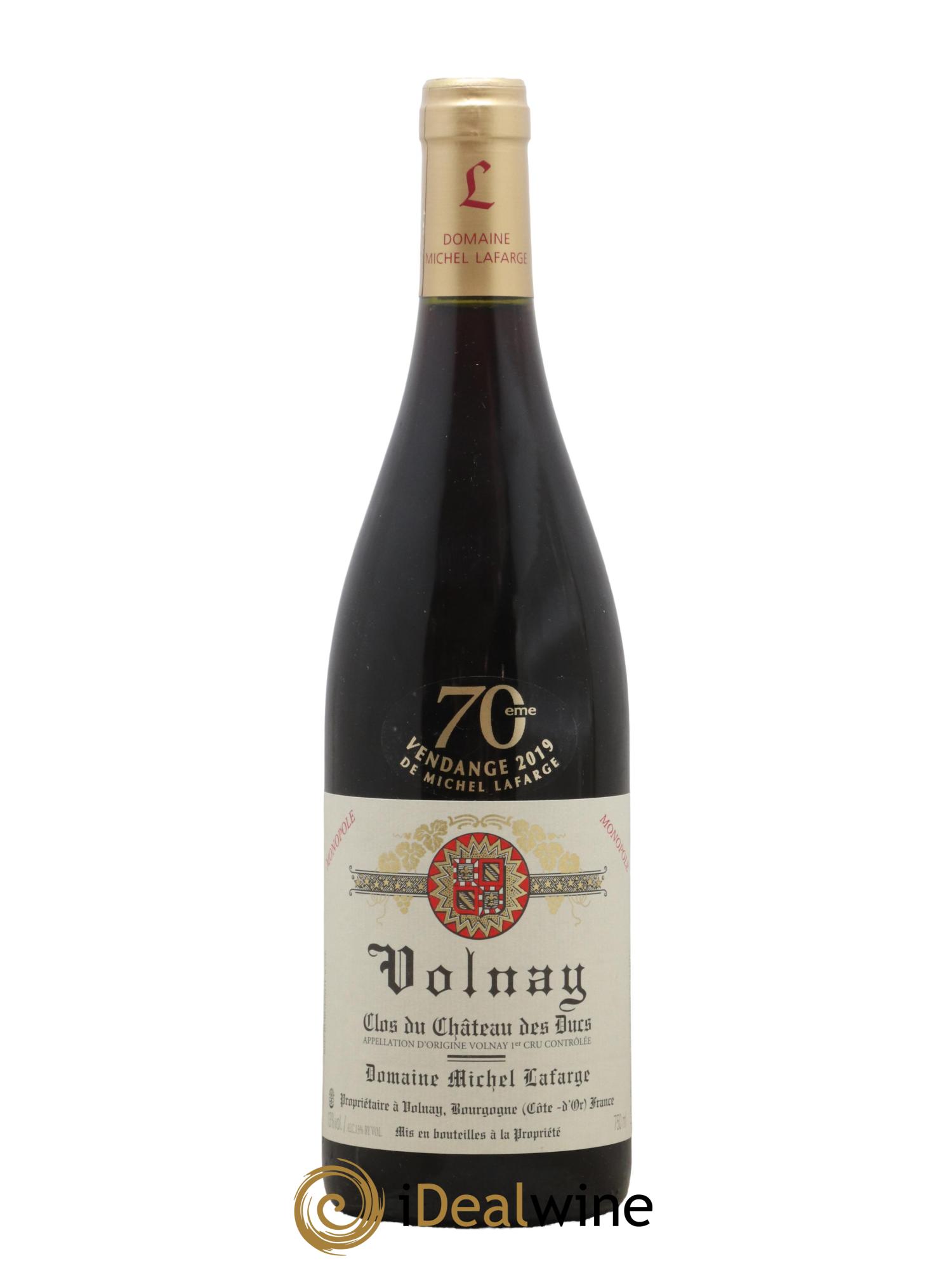 Volnay 1er Cru Clos du Château des Ducs Lafarge (Domaine)  2019 - Lot de 1 bouteille - 0