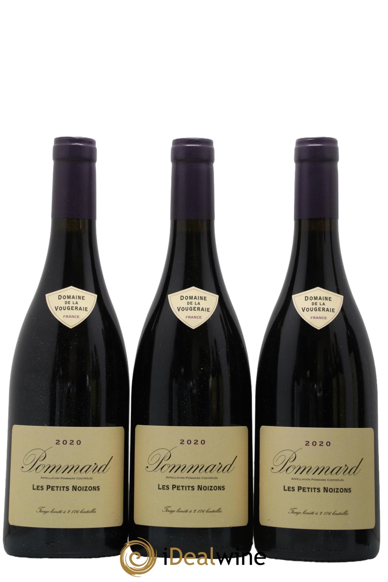 Pommard Les Petits Noizons La Vougeraie 2020 - Lot of 3 bottles - 0