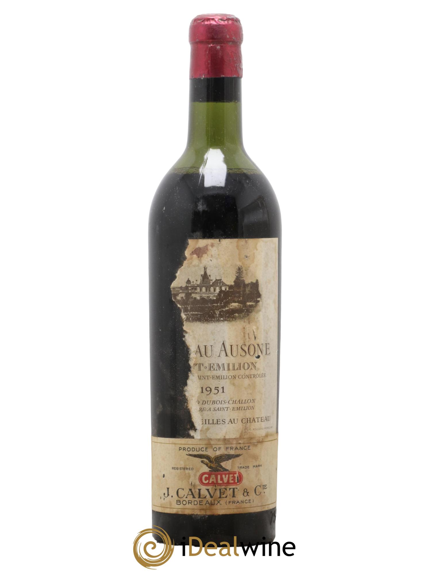 Château Ausone 1er Grand Cru Classé A 1951 - Lot de 1 bouteille - 0