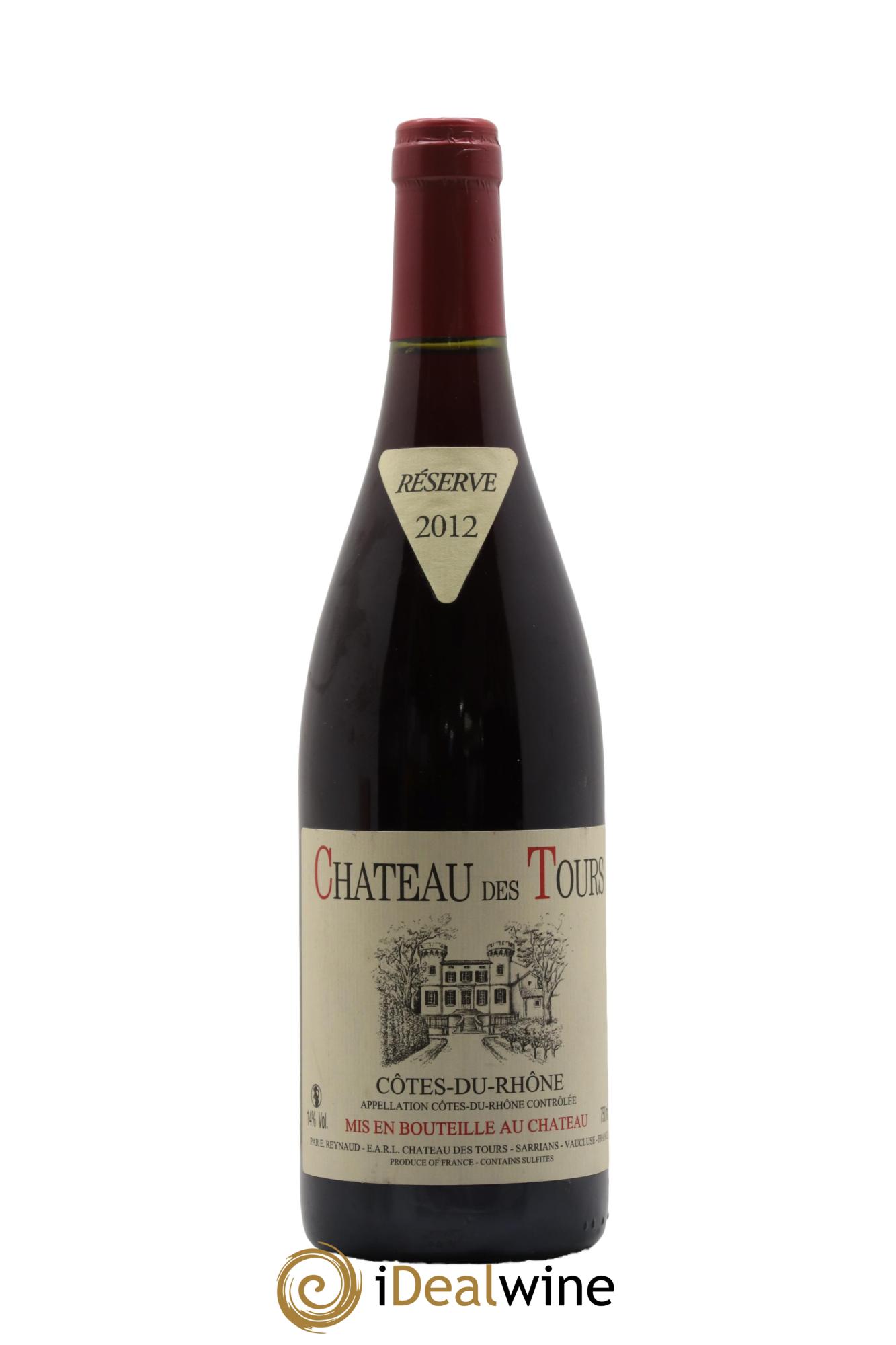 Côtes du Rhône Château des Tours Emmanuel Reynaud  2012 - Lot de 1 bouteille - 0