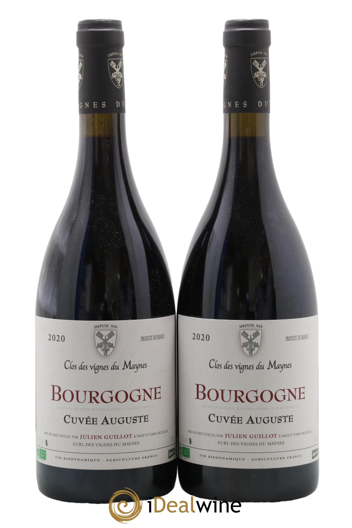 Bourgogne Cuvée Auguste Les Vignes du Maynes 2020 - Lot de 2 bouteilles - 0