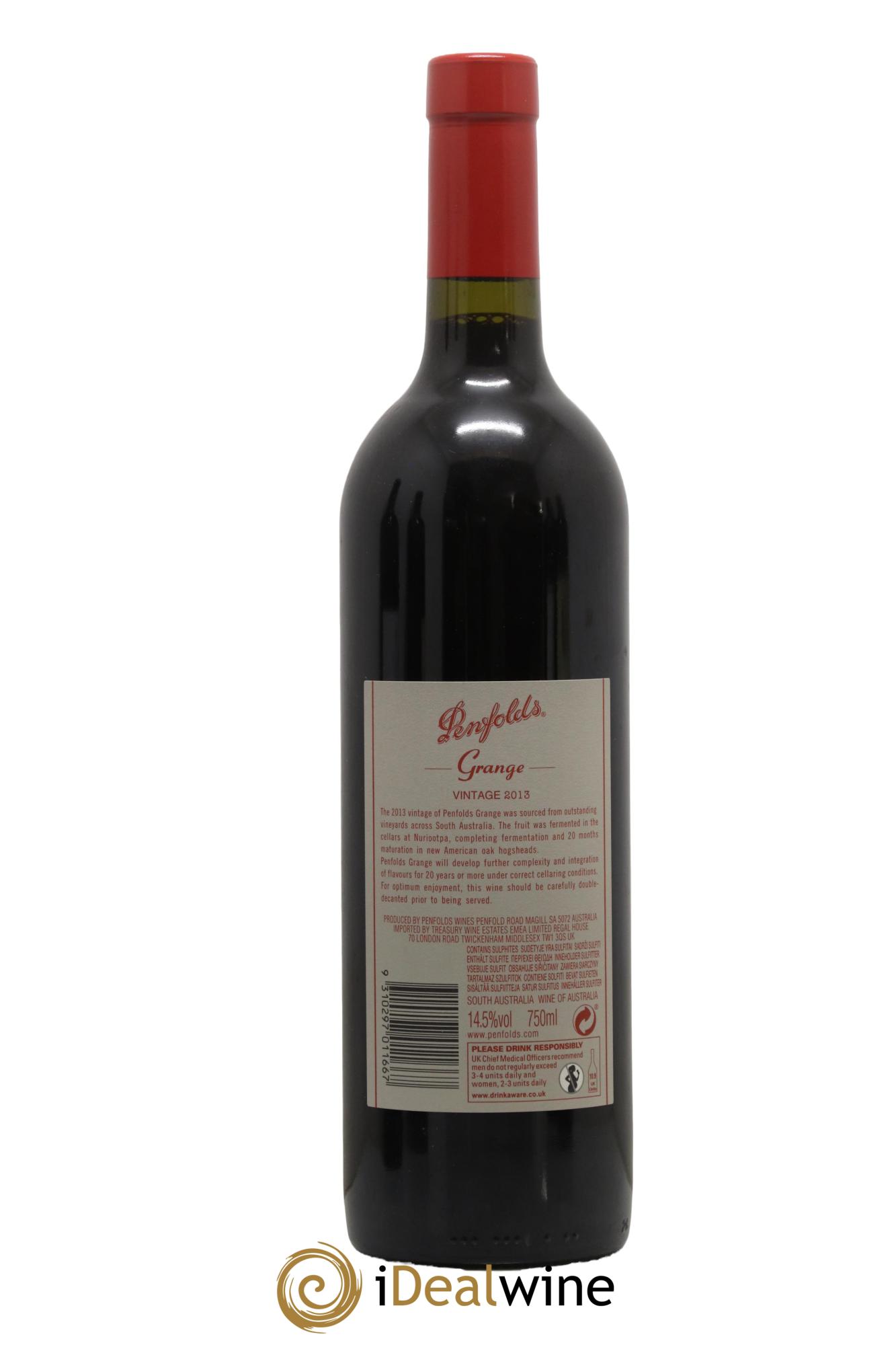 South Australia Penfolds Wines Grange 2013 - Lot of 1 bottle - 1