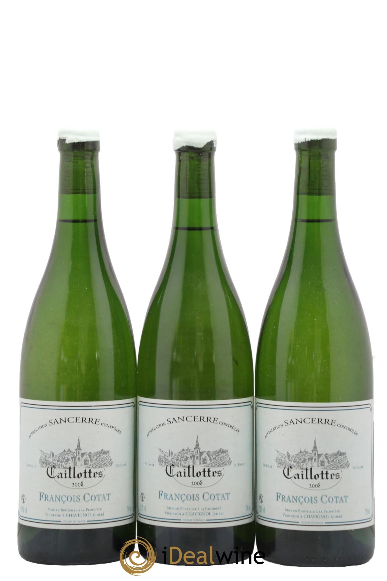 Sancerre Les Caillottes François Cotat  2008 - Posten von 3 Flaschen - 0