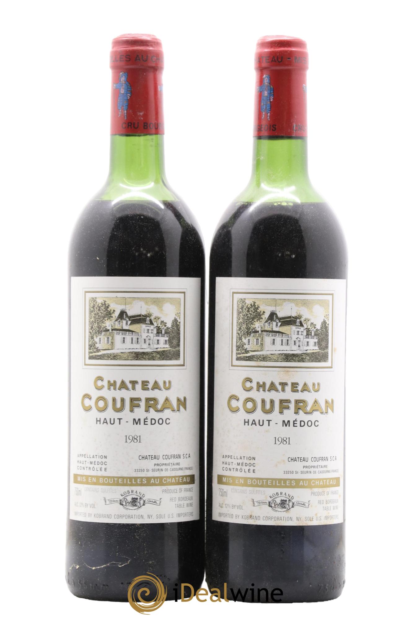 Château Coufran Cru Bourgeois 1981 - Lot of 2 bottles - 0