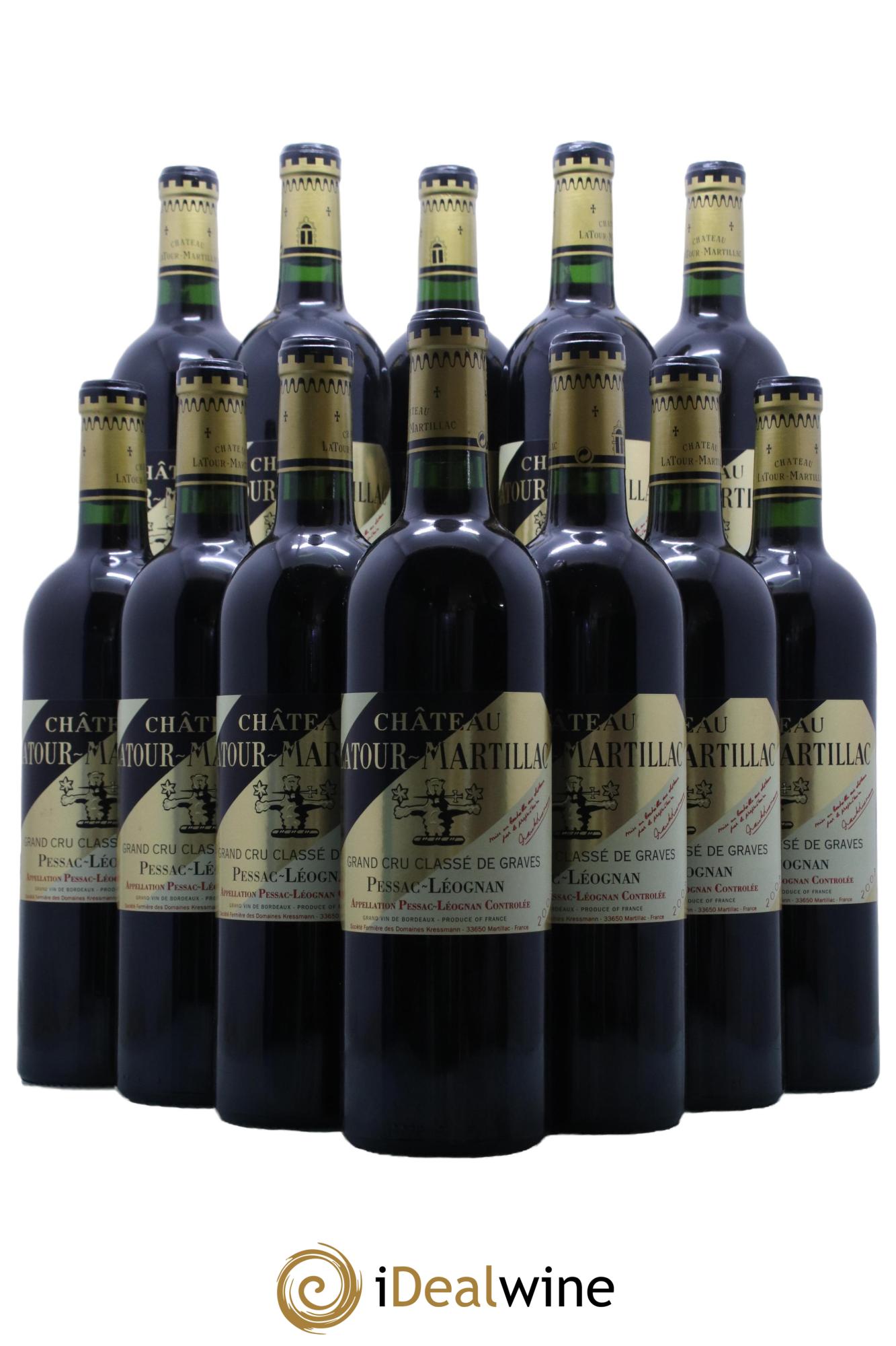 Château Latour-Martillac Cru Classé de Graves  2003 - Lotto di 12 bottiglie - 0