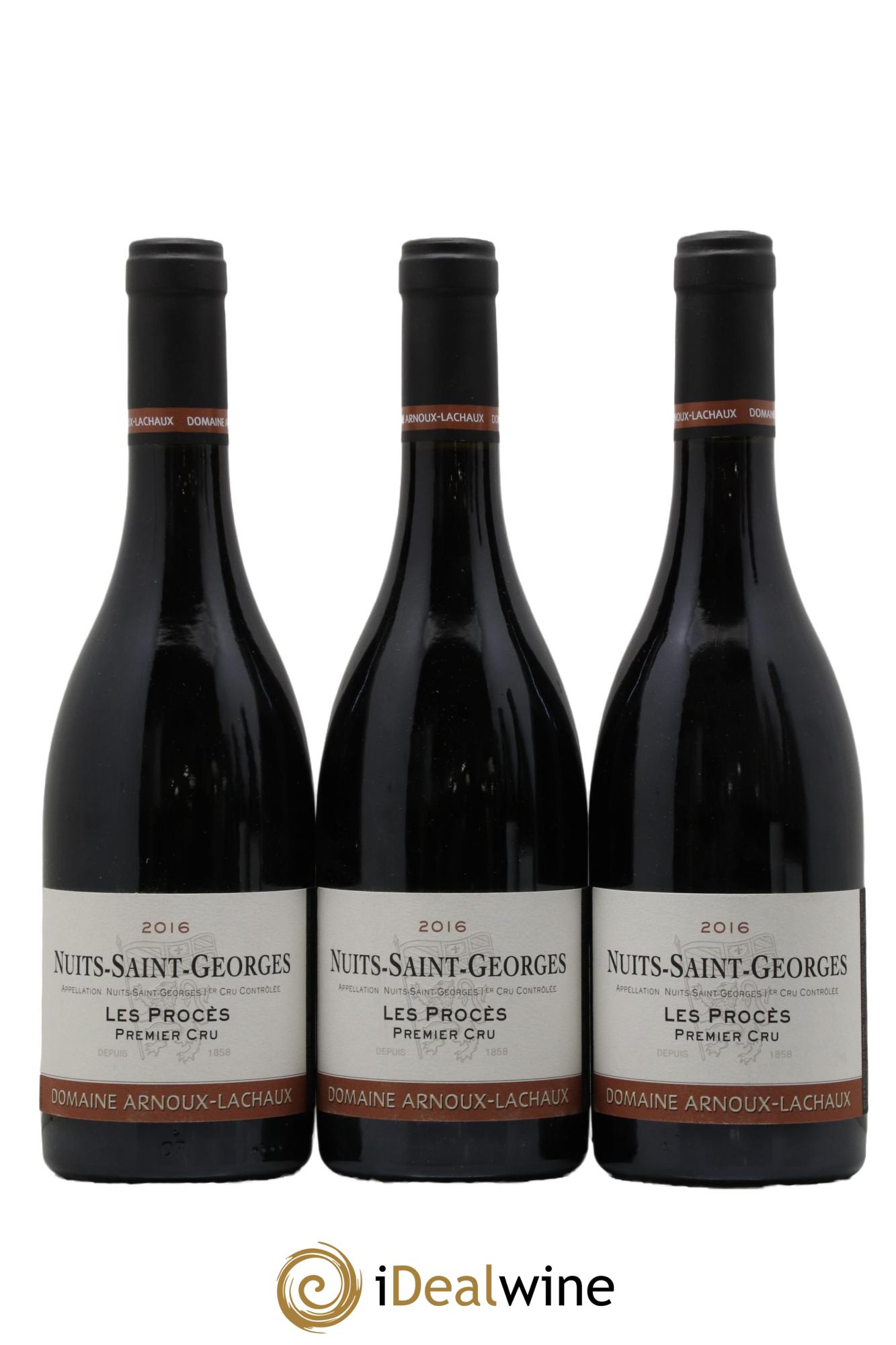 Nuits Saint-Georges 1er Cru Les Procès Arnoux-Lachaux (Domaine) 2016 - Lot de 3 bouteilles - 0