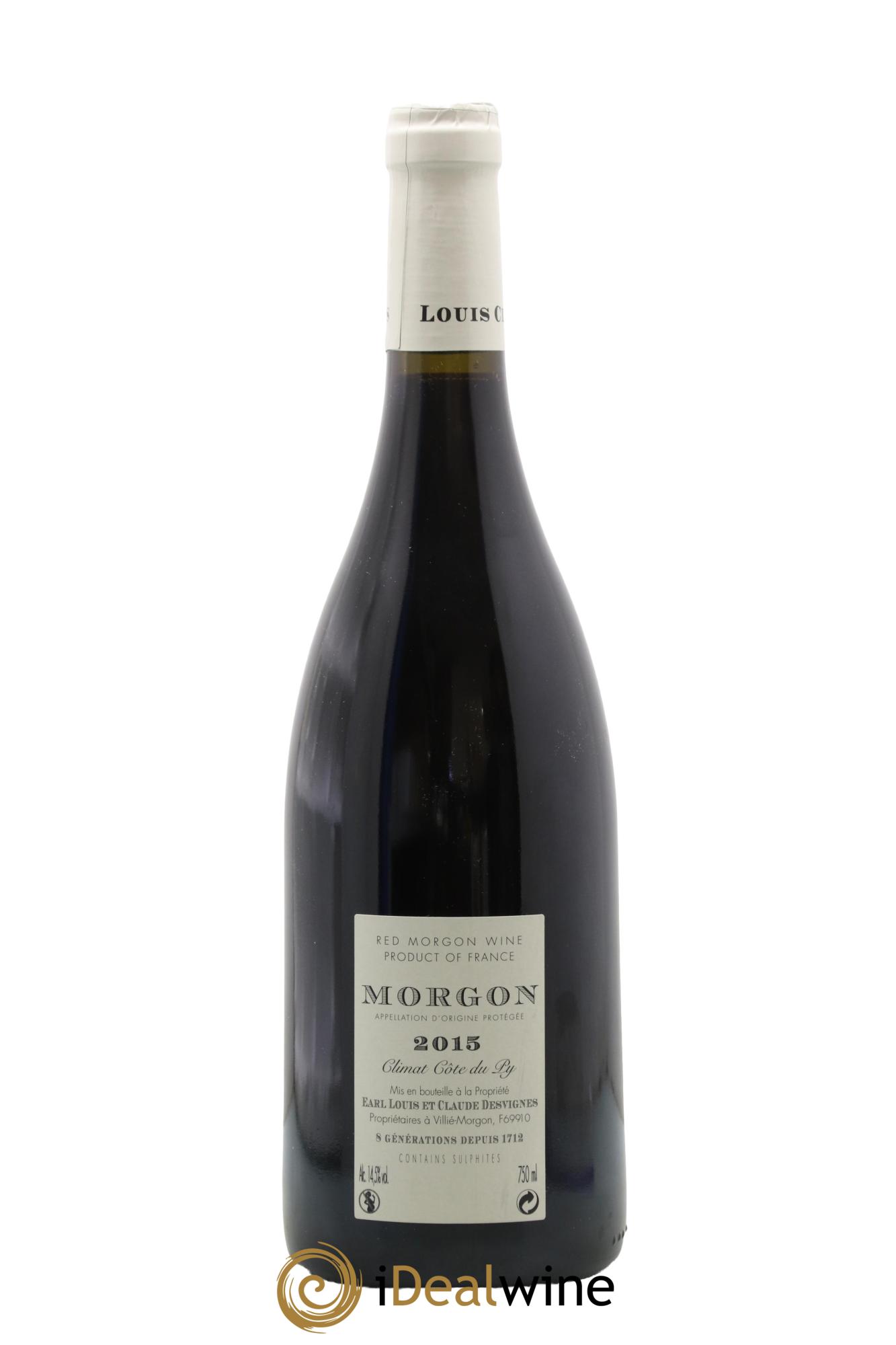 Morgon Côte de Py Javernières Louis-Claude Desvignes 2015 - Lot de 1 bouteille - 1