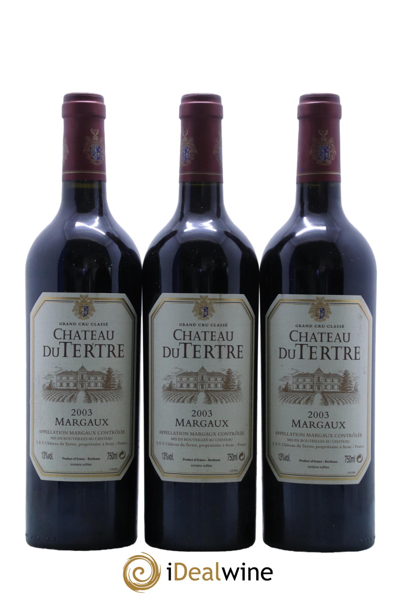 Château du Tertre 5ème Grand Cru Classé  2003 - Lotto di 12 bottiglie - 4