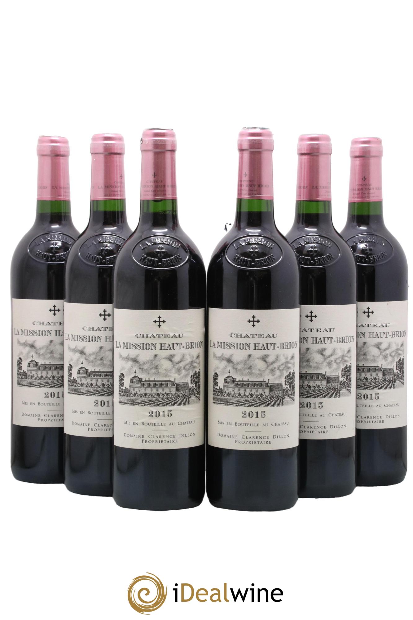 Château la Mission Haut-Brion Cru Classé de Graves 2015 - Posten von 6 Flaschen - 0