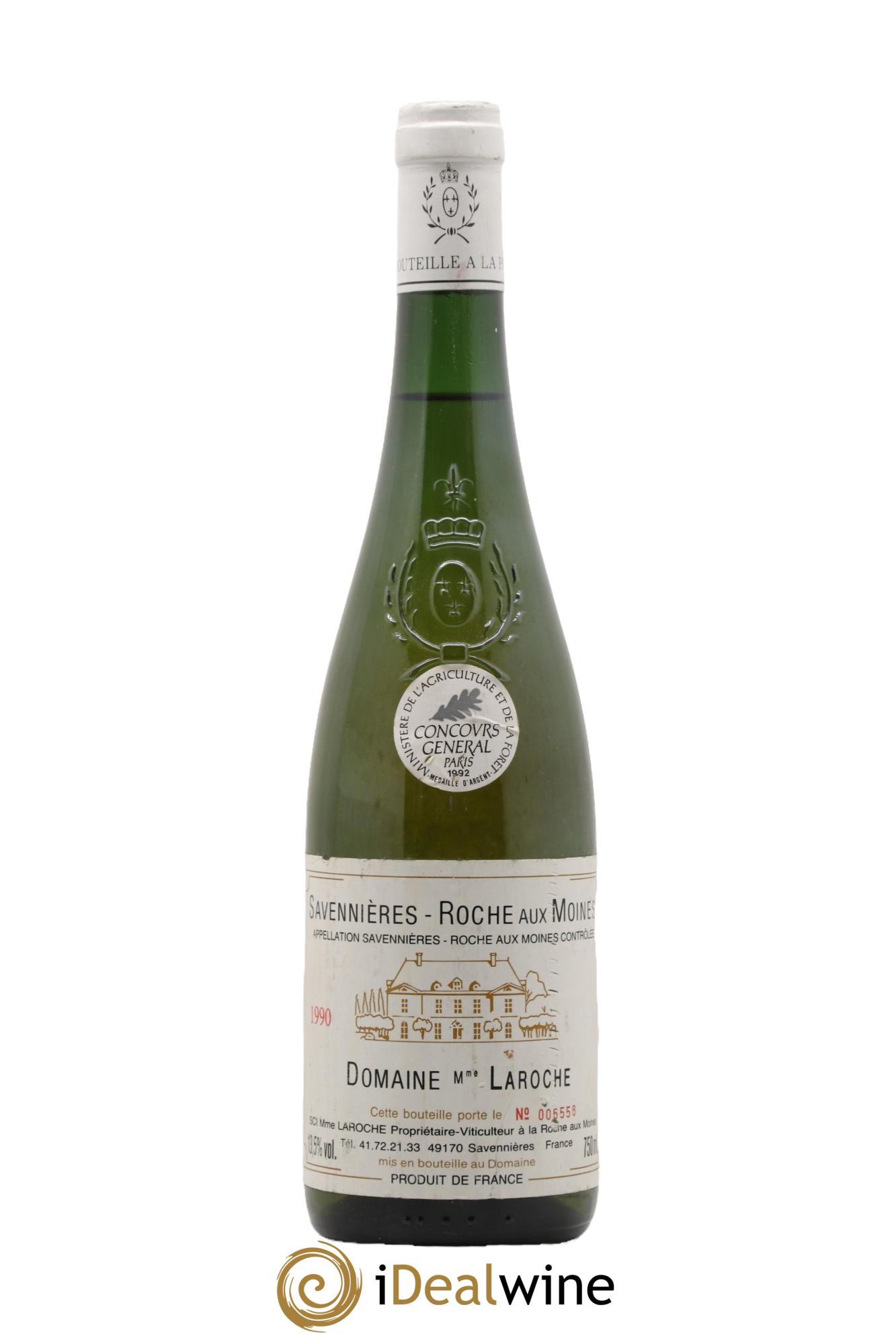 Savennières Roche aux Moines Domaine aux Moines 1990 - Lotto di 1 bottiglia - 0