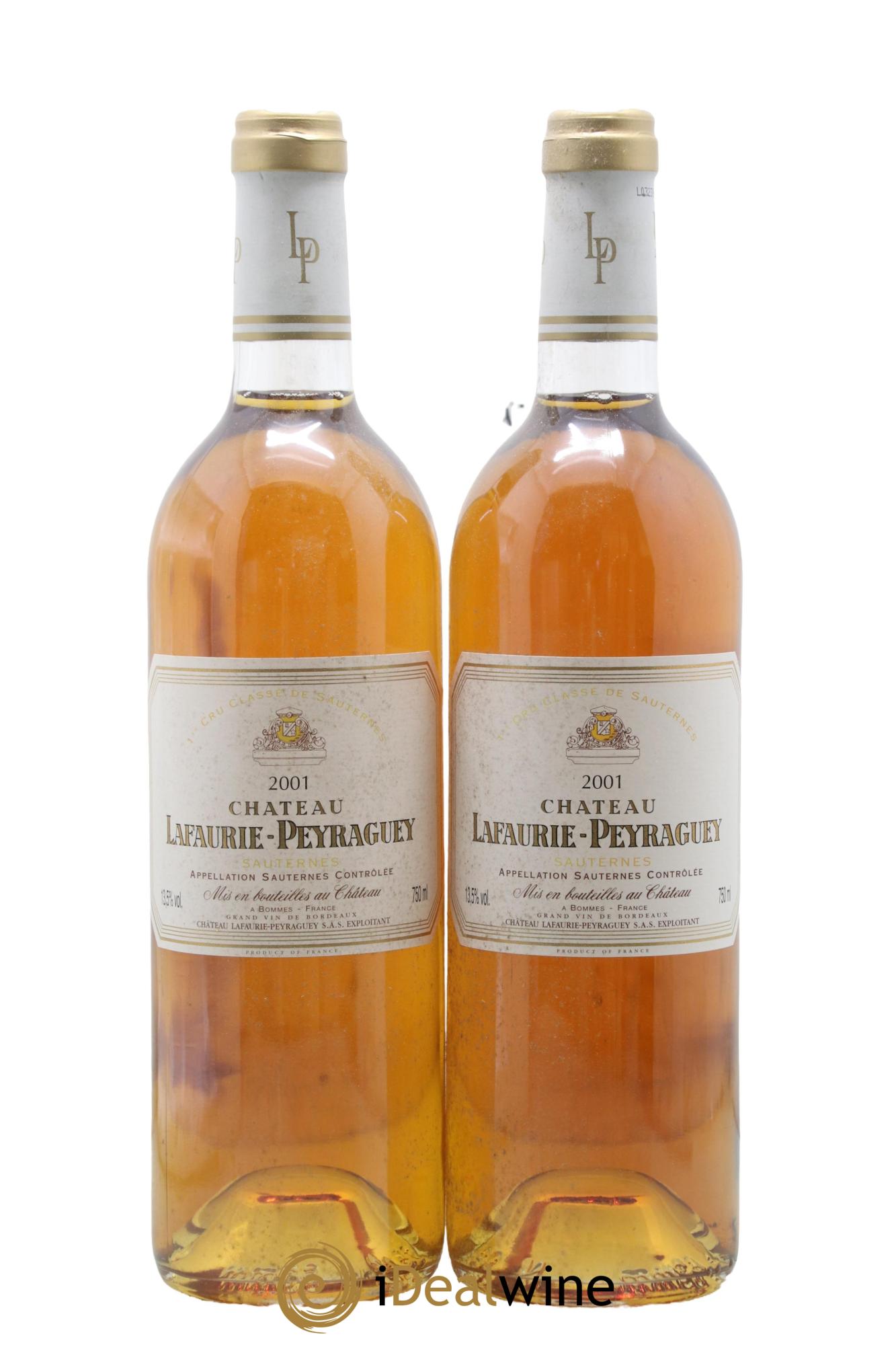 Château Lafaurie-Peyraguey Golden Edition 2001 - Lot de 2 bouteilles - 0