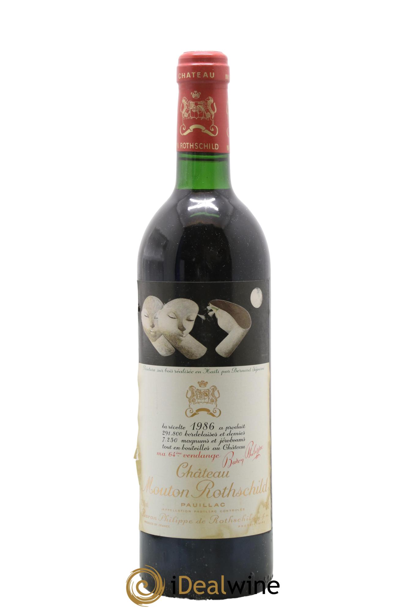 Château Mouton Rothschild 1er Grand Cru Classé 1986 - Posten von 1 Flasche - 0