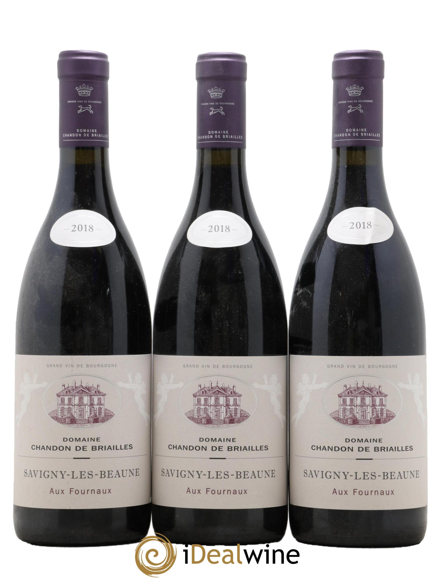 Savigny-lès-Beaune Aux Fournaux Chandon de Briailles 2018 - Lotto di 3 bottiglie - 0