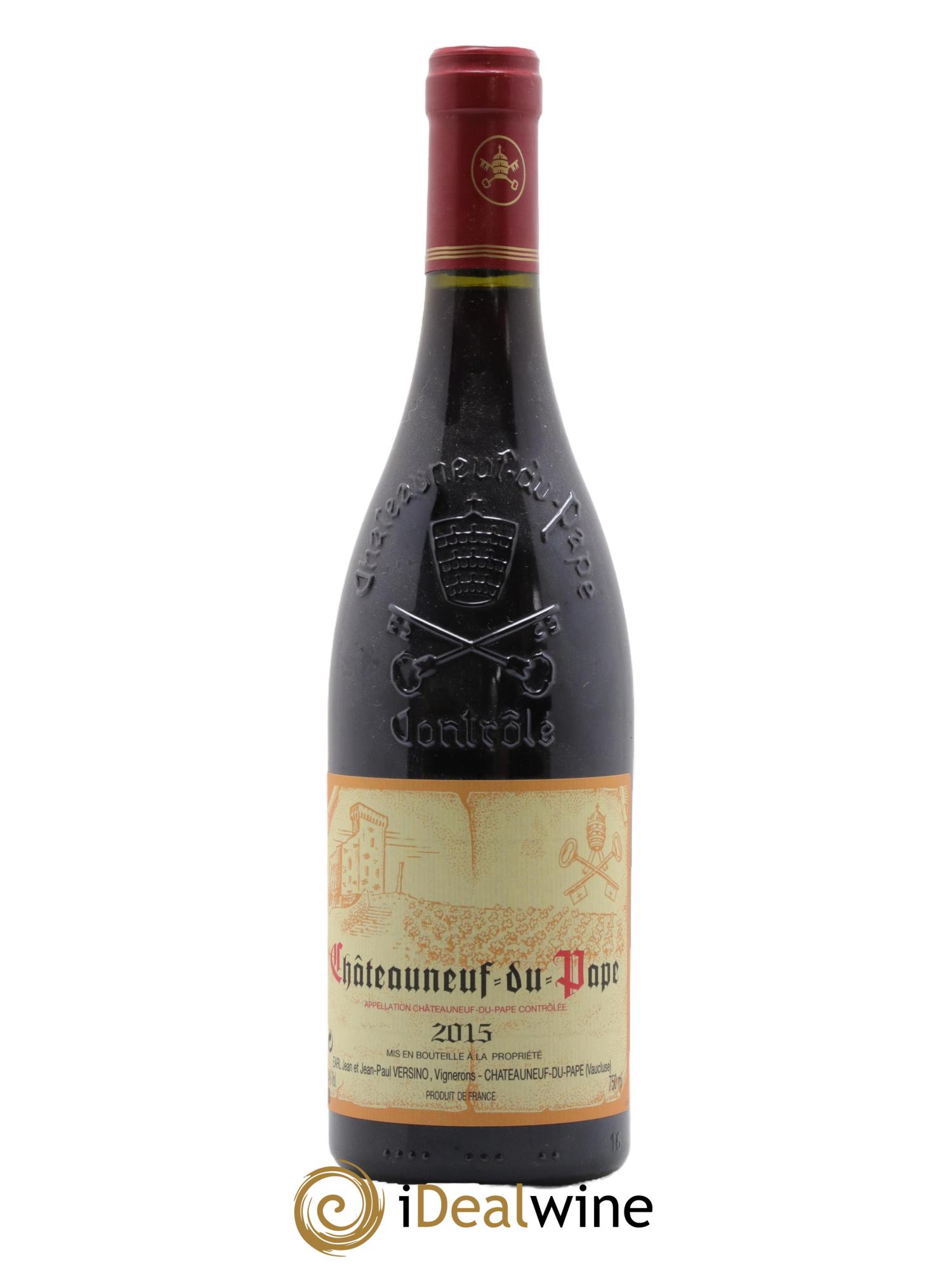 Châteauneuf-du-Pape Domaine Bois de Boursan (Domaine) Jean et Jean-Paul Versino 2015 - Posten von 1 Flasche - 0