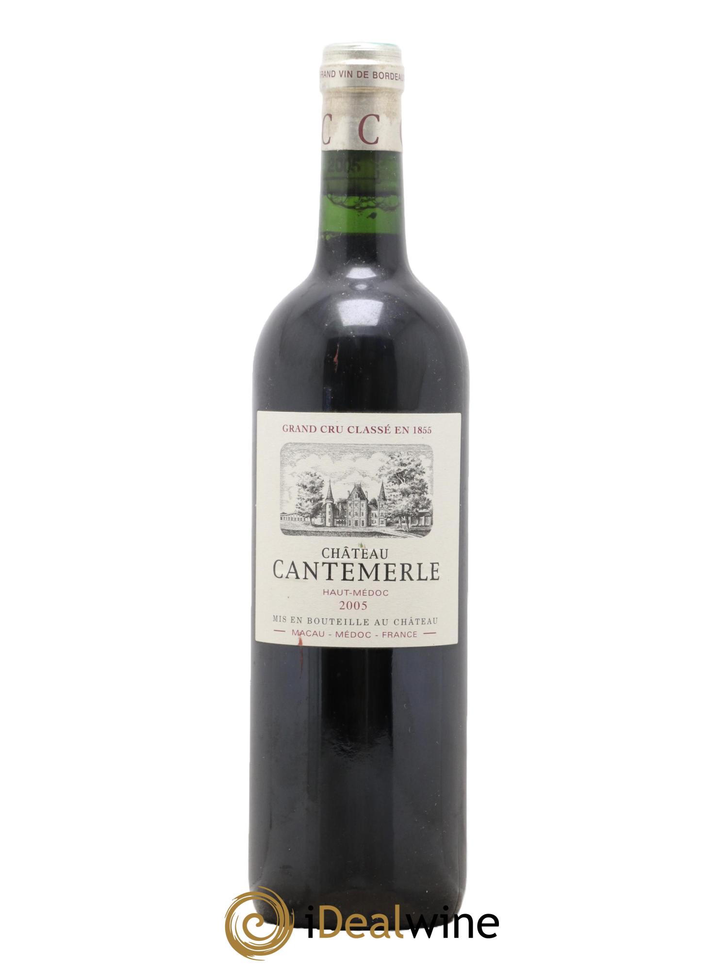 Château Cantemerle 5ème Grand Cru Classé 2005 - Lot de 1 bouteille - 0