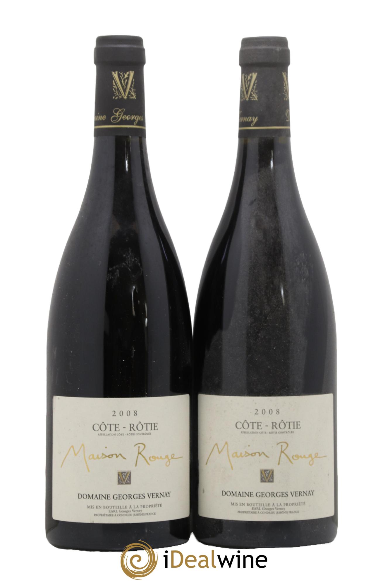 Côte-Rôtie Maison Rouge Georges Vernay 2008 - Lot de 2 bouteilles - 0