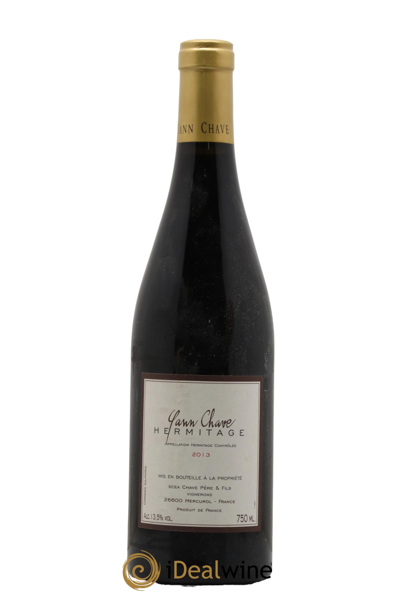 Hermitage Yann Chave 2013 - Lot de 1 bouteille - 0