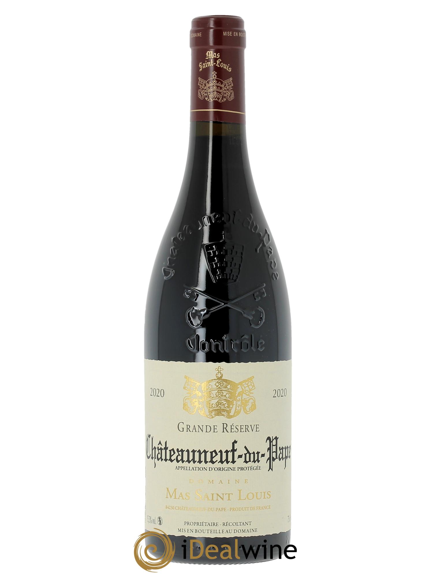 Châteauneuf-du-Pape Grande Réserve Mas Saint-Louis  2020 - Lot of 1 bottle - 0