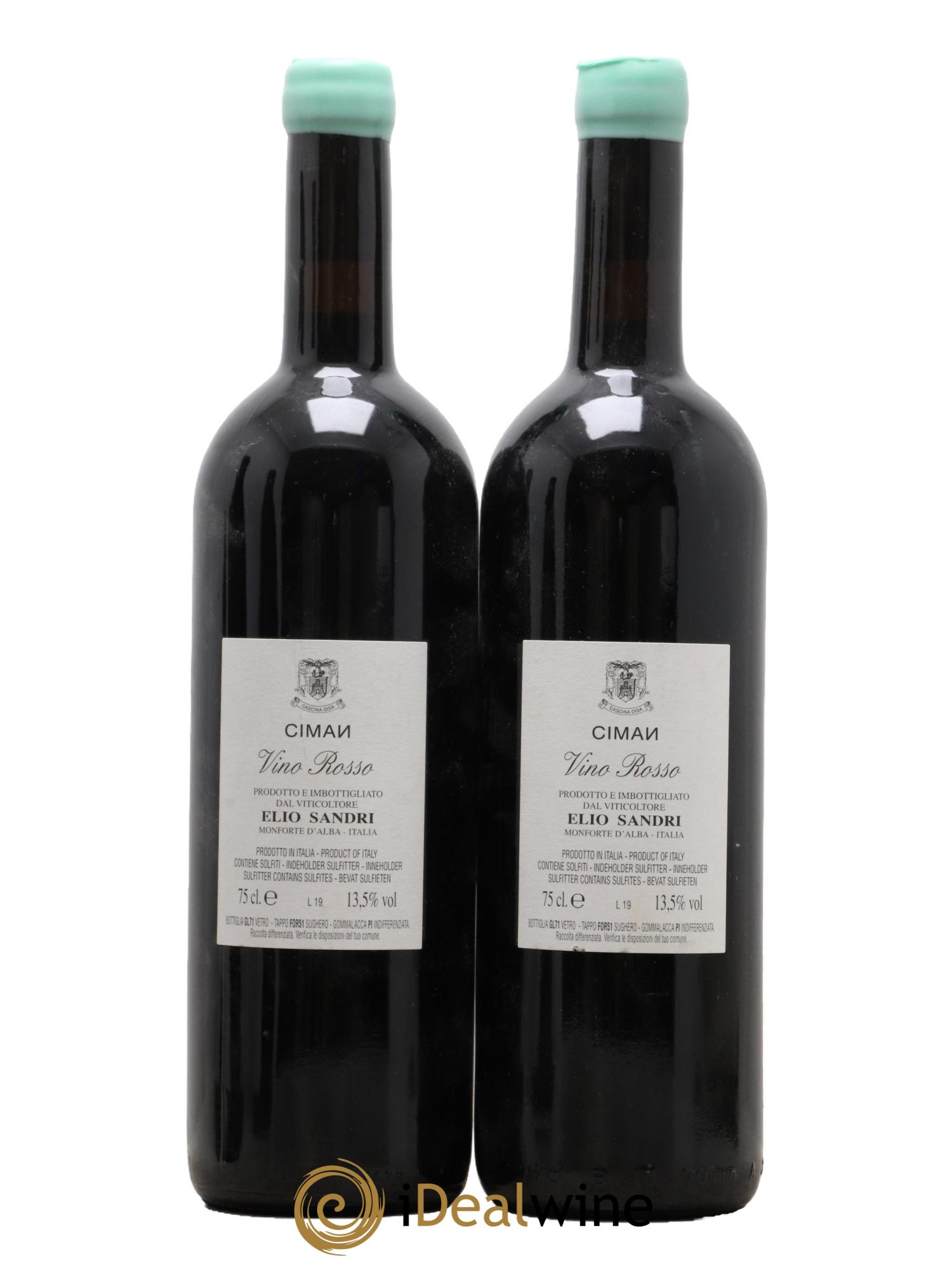 Piémont Ciman Elio Sandri 2019 - Lot de 2 bouteilles - 1