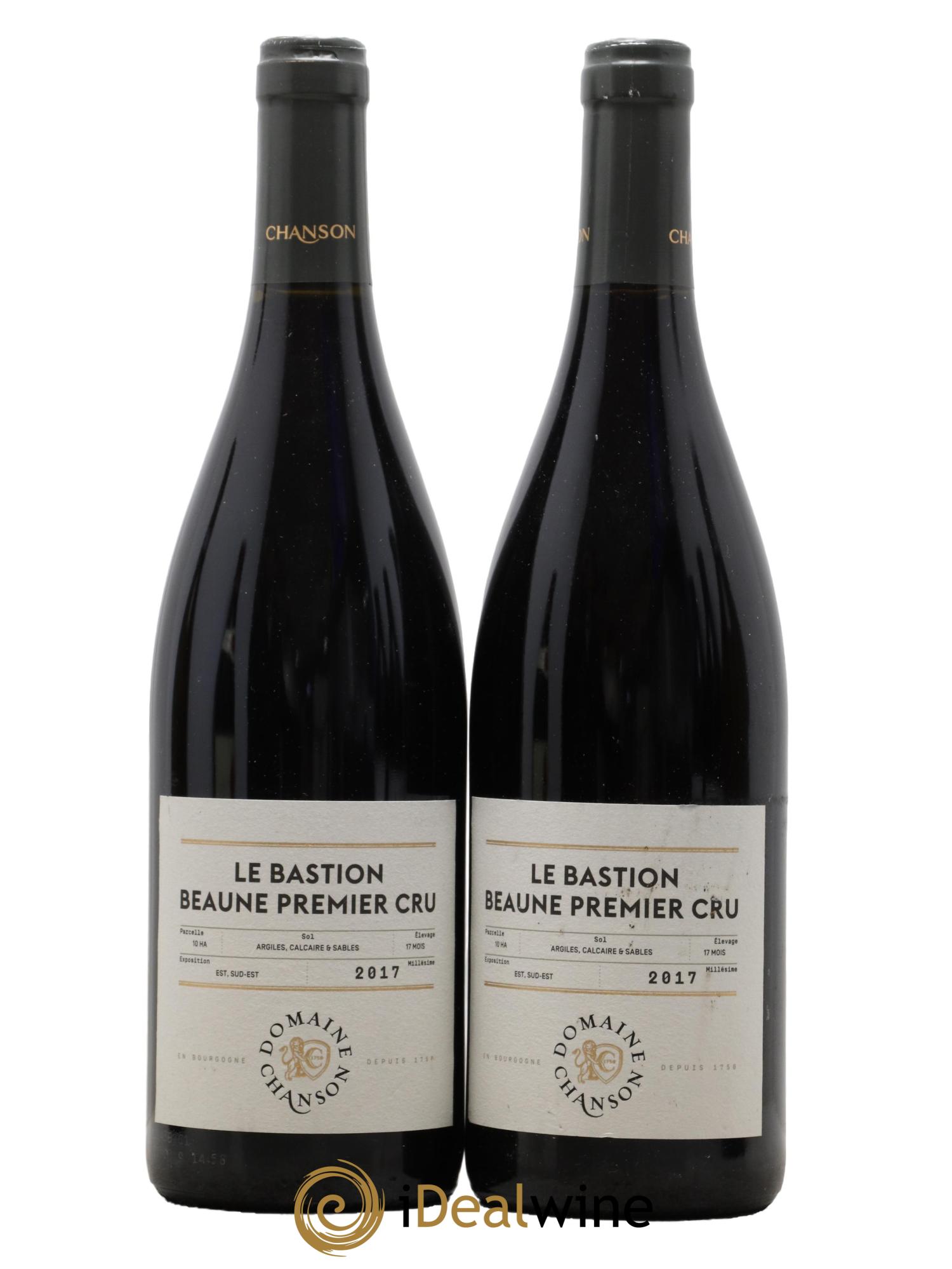 Beaune 1er Cru Le Bastion Domaine Chanson 2017 - Lot of 2 bottles - 0