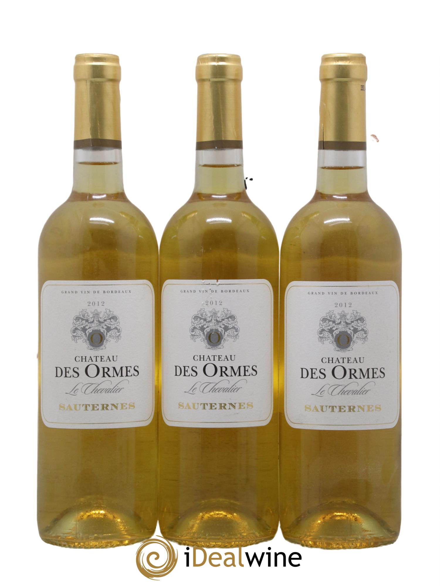 Sauternes Le Chevalier Chateau des Ormes 2012 - Posten von 3 Flaschen - 0