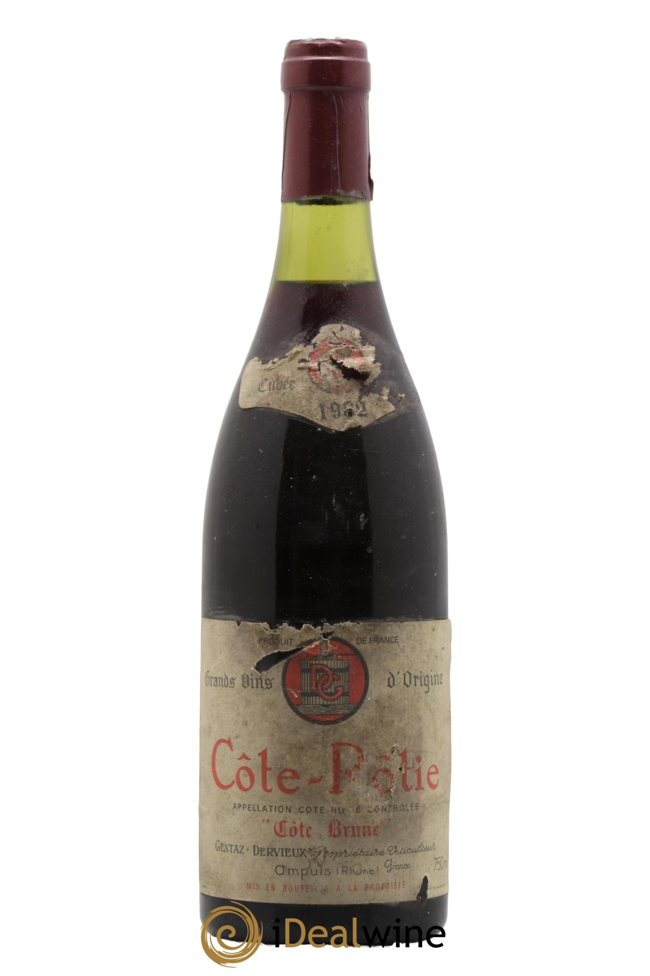 Côte-Rôtie Côte Brune Marius Gentaz-Dervieux 1982 - Posten von 1 Flasche - 0