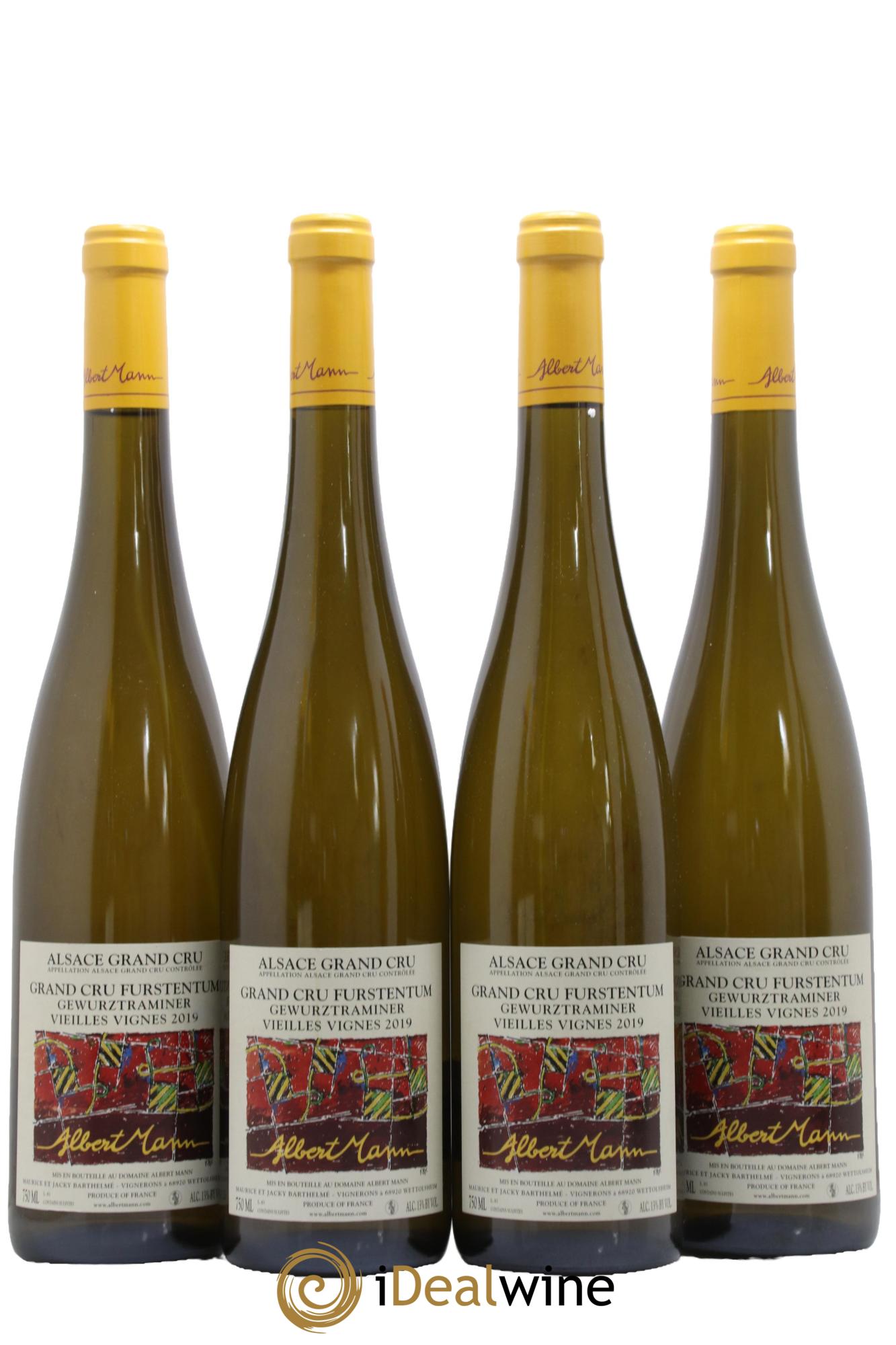 Alsace Gewurztraminer Grand Cru Furstentum Vieilles Vignes Albert Mann 2019 - Lotto di 4 bottiglie - 0