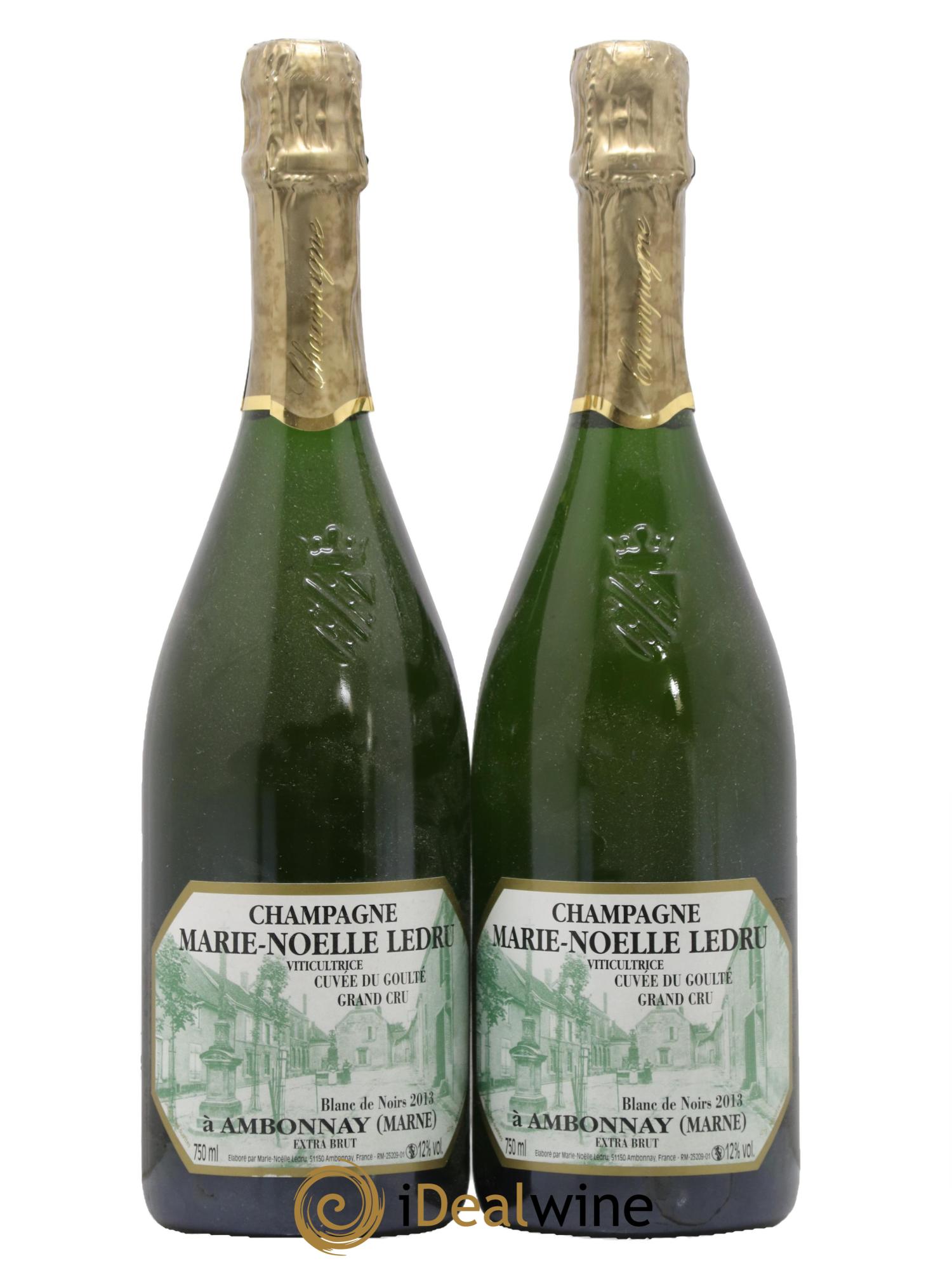 Cuvée du Goulté Blanc de Noirs Marie-Noëlle Ledru 2013 - Posten von 2 Flaschen - 0